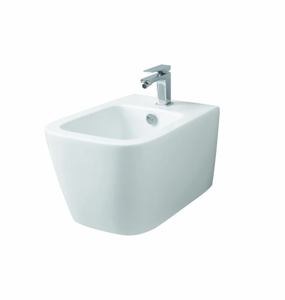 Bidet Łazienka Seria A16 Ceramiczna Mini Wisząca - Dostępne 3 Kolory (Matowa biel)