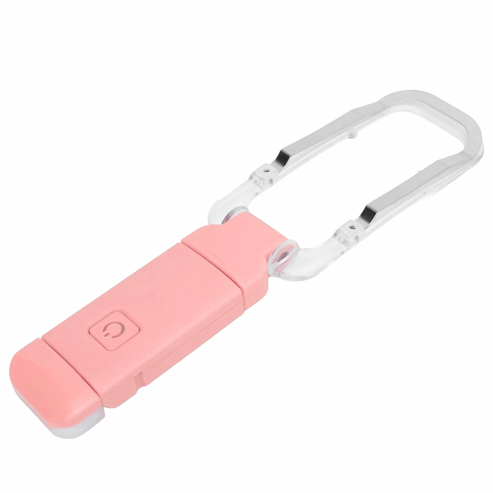 Lampka do czytania na łóżko LED zakładka lampka USB ładowalna 3 jasność ciepła biel przenośna klips lampa do czytania w nocy różowa