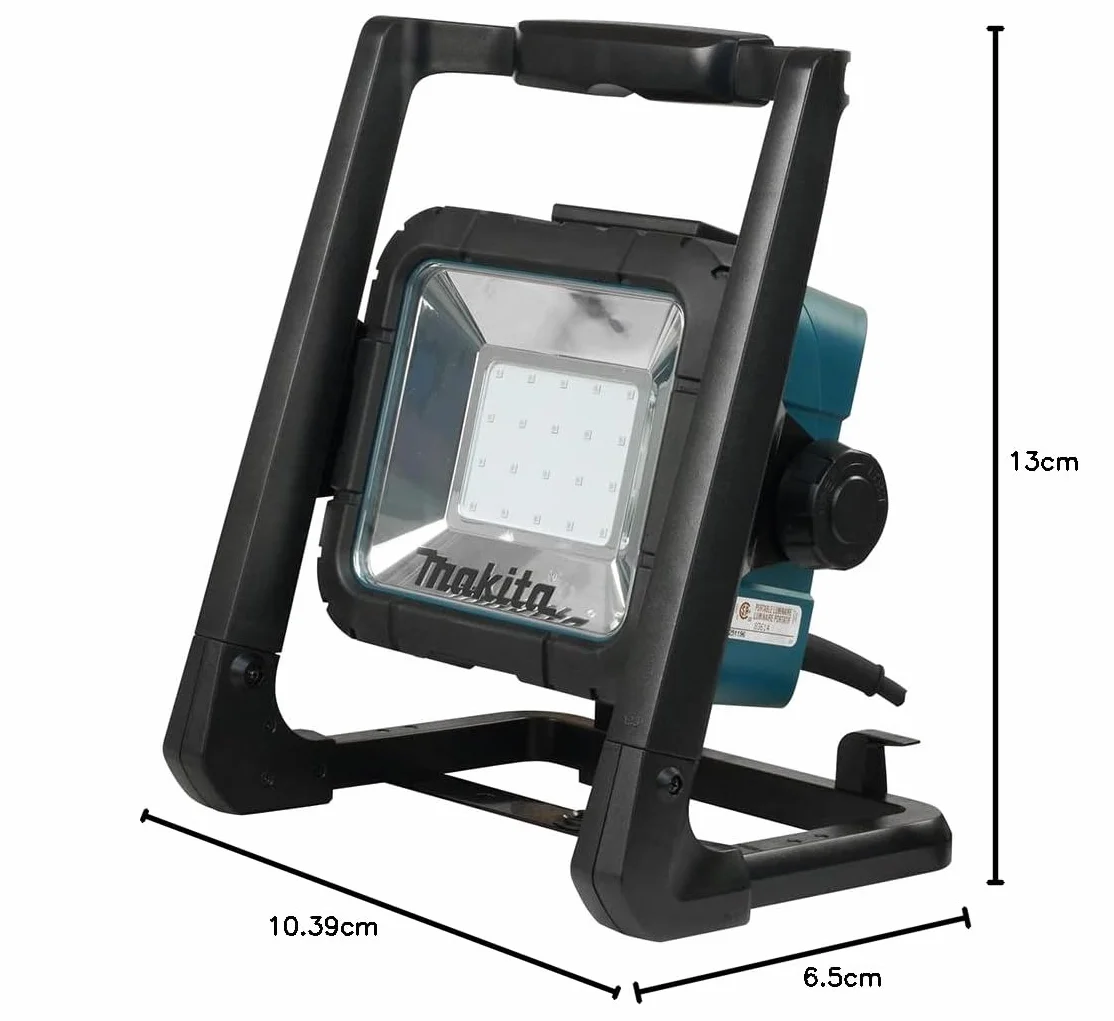 Makita DML805 Reflektor Budowlany LED 10 W 230 V Czarny/Turkusowy 26,42 x 33,02 x 16,51 cm