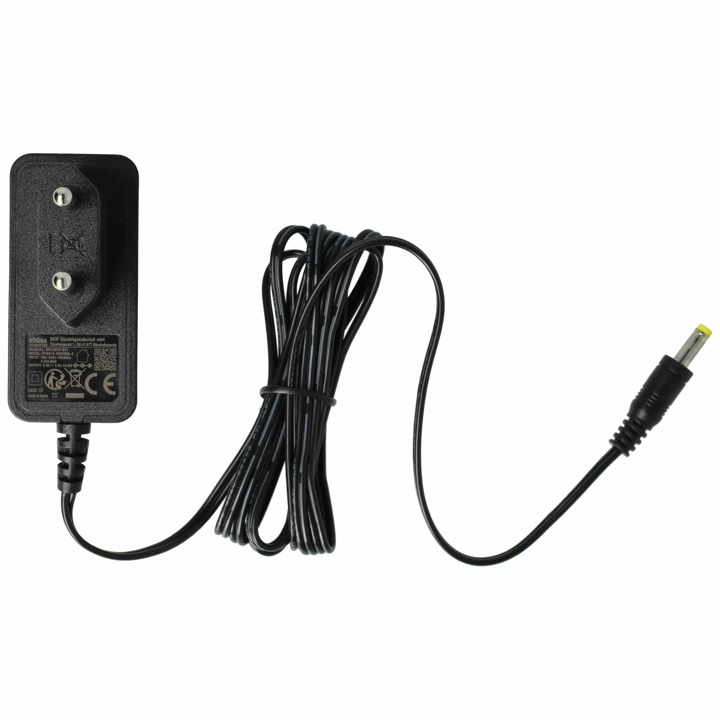 vhbw Ładowarka kabel do ładowania część sieci 220 V pasuje do Sony Ebook Reader PRS-505 PRS-600 PRS-700 Touch PRS-900