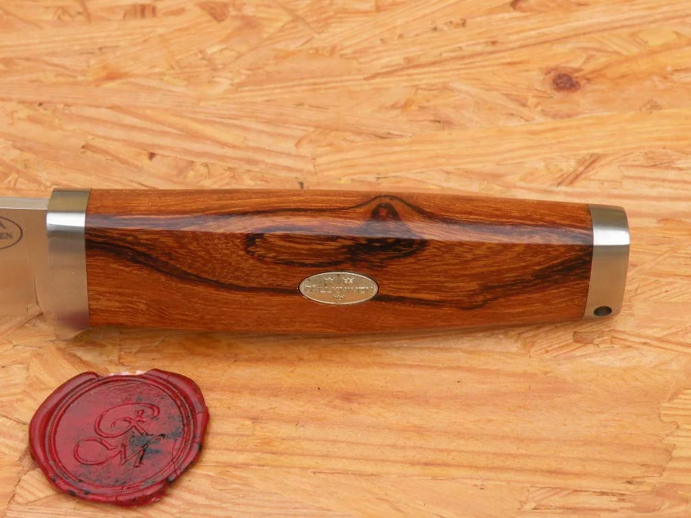 Fallkniven Unisex's SK2L Embla stała 9 cm rękojeść z drewna żelaznego, brązowa, 9 cm