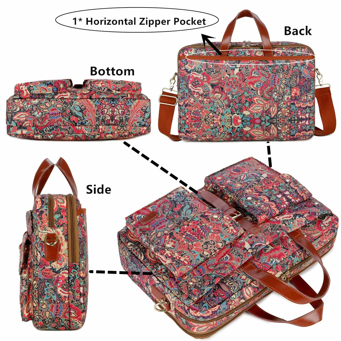 BAOSHA Torebka damska torba na laptopa 15,6-17 cali BC-07 X-Large