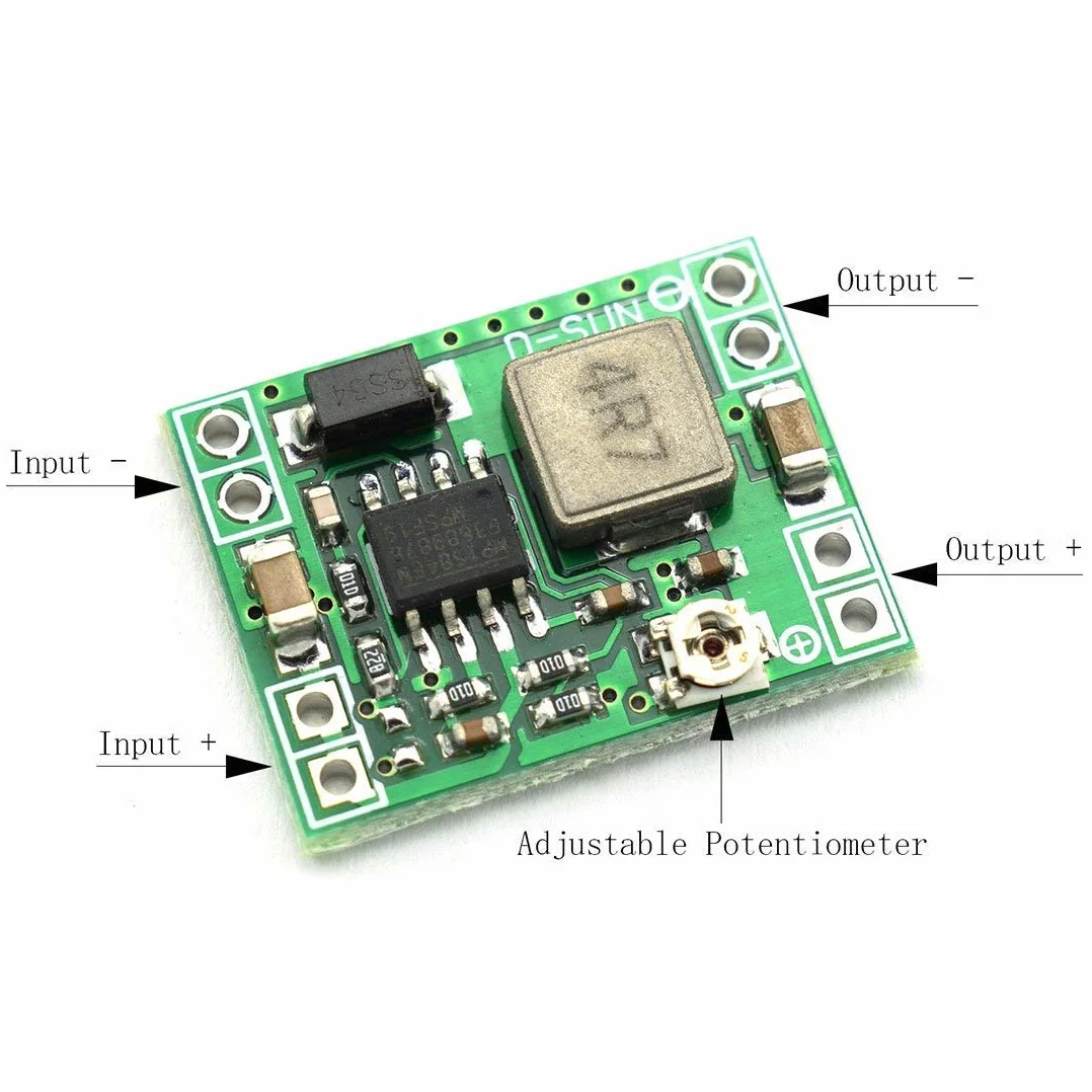 Hailege 5szt. 3A Mini DC-DC Buck moduł 24V do 12V 9V 5V 3V regulowany moduł obniżający