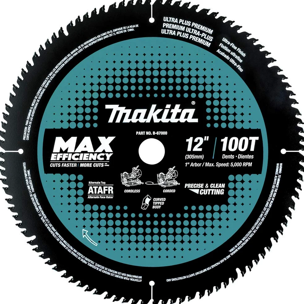 Makita B-67000 30.5 cm 100T brzeszczot do piły ukośnej o maksymalnej wydajności