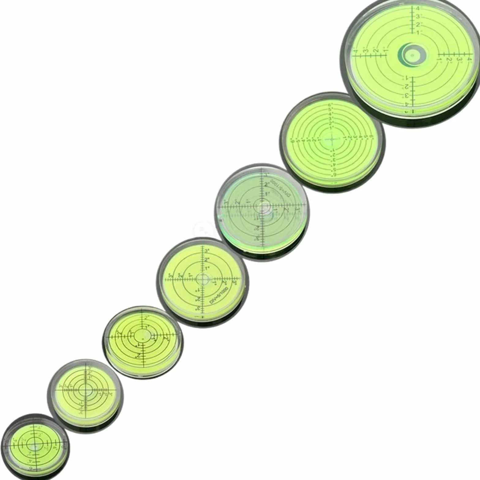 1 sztuk Dia 32 do 80mm okrągły poziomica akrylowa poziomica uniwersalna poziomica inklinometr koraliki poziomujące narzędzie | Acrylic Circular Bubble Level Dia 32-80 mm Universal Spirit Level Nivel Bulb Inclinometer Leveling (YY-6611G)