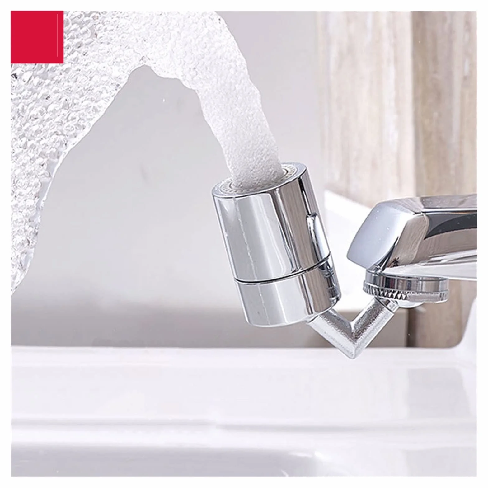 Obróć obrotowy kran Aerator kran zlew Aerator 720 stopni obrotowa dysza wylotowa wody przedłużacz do kranu Bubbler kuchnia akcesoria łazienkowe