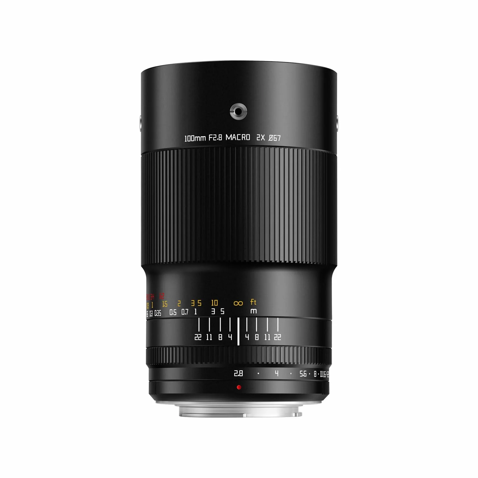 TTARTISAN Obiektyw aparatu 100 mm F2.8 makro 2X do montażu Canon EF pełnoklatkowy, ręczny obiektyw ustawiania ostrości do fotografii miniaturowej