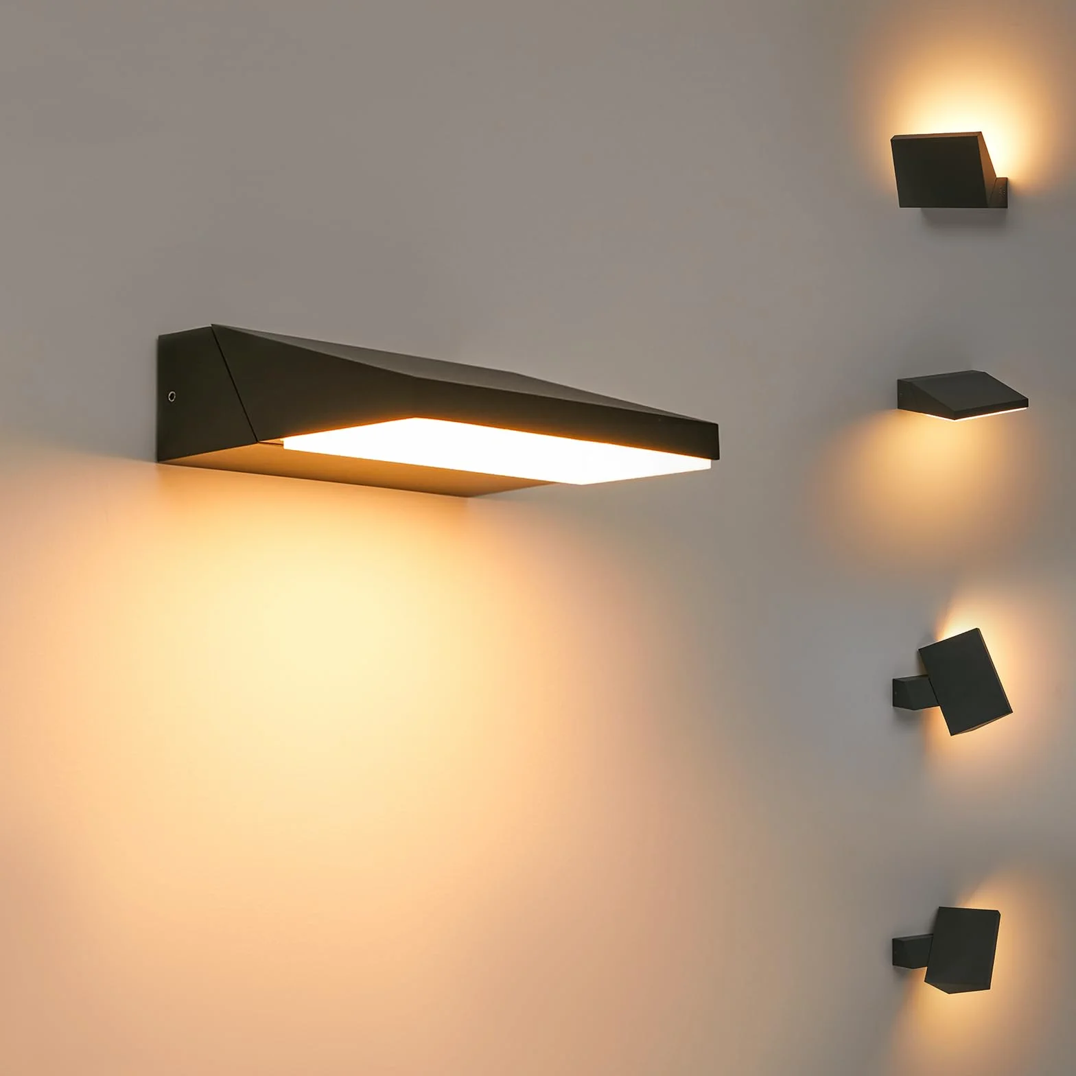 Lampa ścienna LED zewnętrzna, nowoczesne oświetlenie zewnętrzne, 11 W, IP65, wodoszczelne