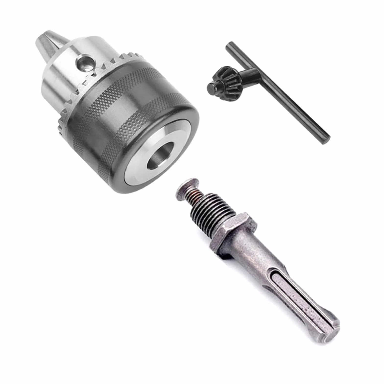 1.5-13mm konwerter 1/2 "-20UNF kluczowy uchwyt wiertarski gwint adapter do szybkiej wymiany SDS 1/4" sześciokątny klucz udarowy klucz Bit korbowód