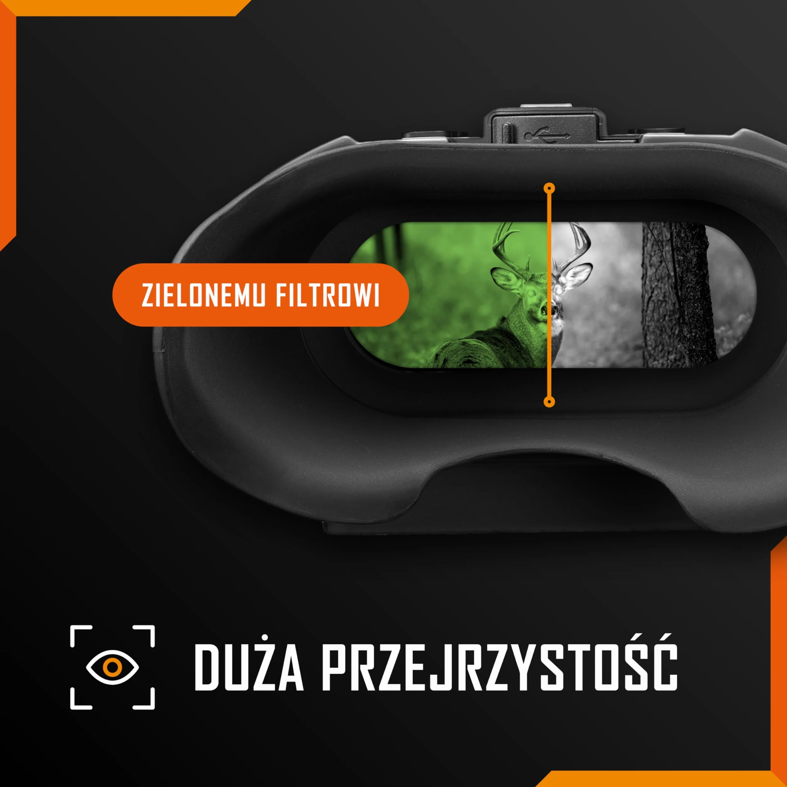 Nightfox Swift 2 Pro Gogle noktowizyjne cyfrowe HD 1080P z podczerwienią