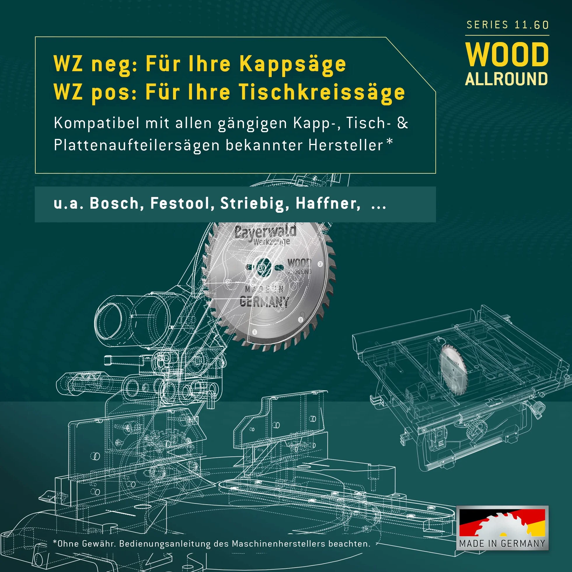 Bayerwald - HM brzeszczot do piły tarczowej - Ø 250 mm x 3,2 mm x 30 mm | ząb wymienny ujemny (80 zębów) | otwory dodatkowe: 2/7/42 | Micro Star Extreme