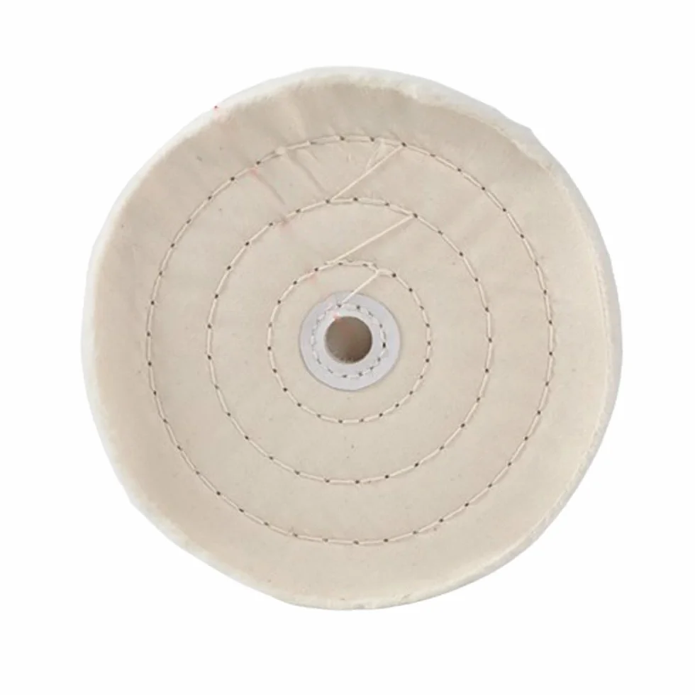 1 szt. tarcza polerska z małymi otworami – bawełniana tarcza polerska do metalu, biżuterii i innych materiałów (50–200 mm)(White,200mm)