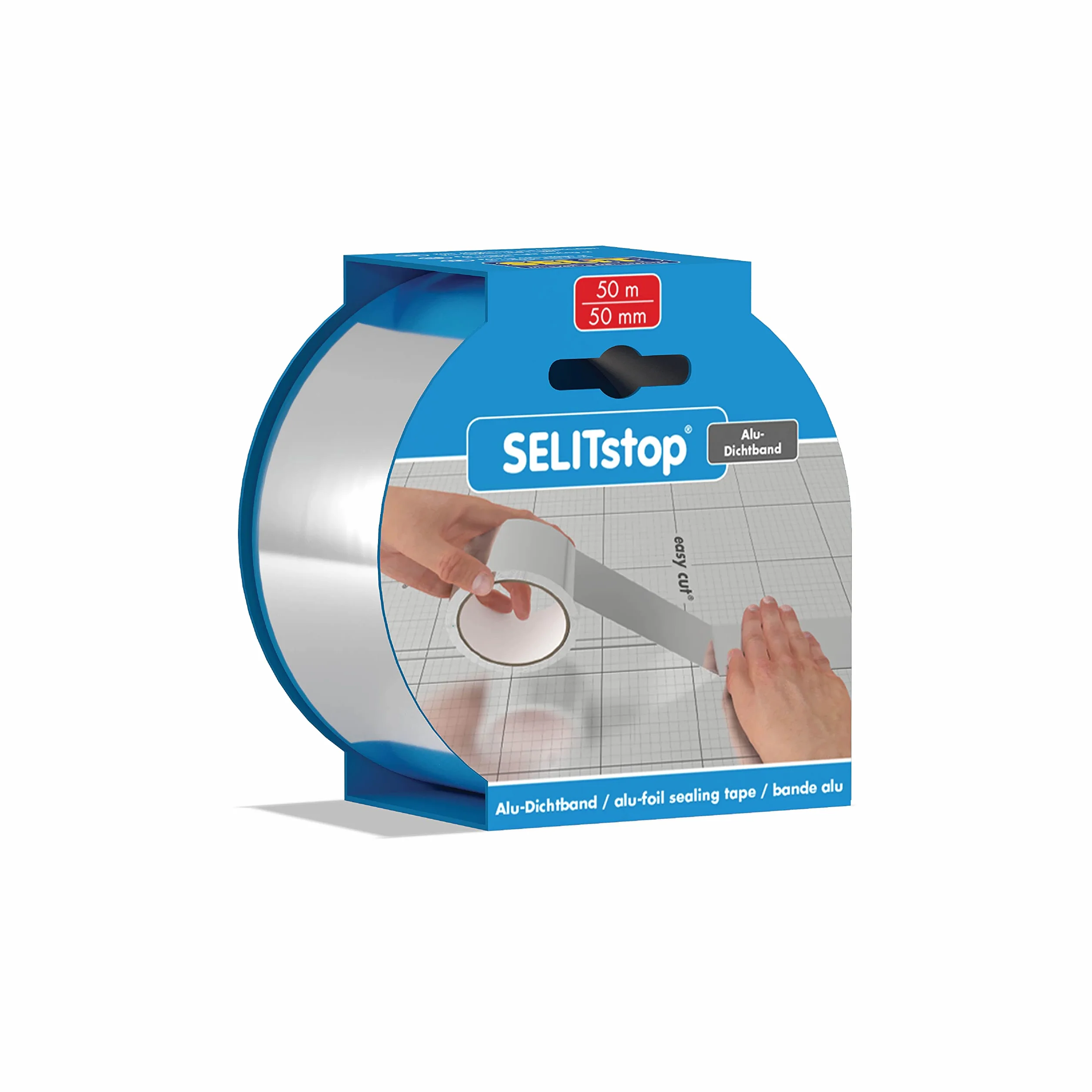 SELITstop Taśma Uszczelniająca, Aluminiowa, 50 m