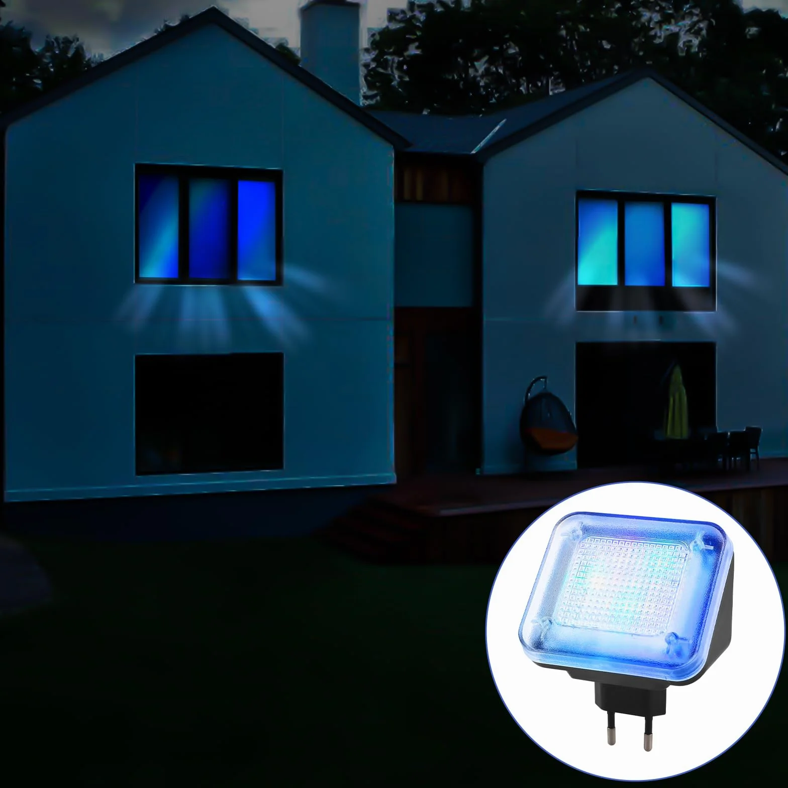 Symulator TV LED, 24 diody LED, 3 programy do wyboru, ochrona przed włamaniem, fałszywy telewizor poprzez symulację światła, wysokie bezpieczeństwo