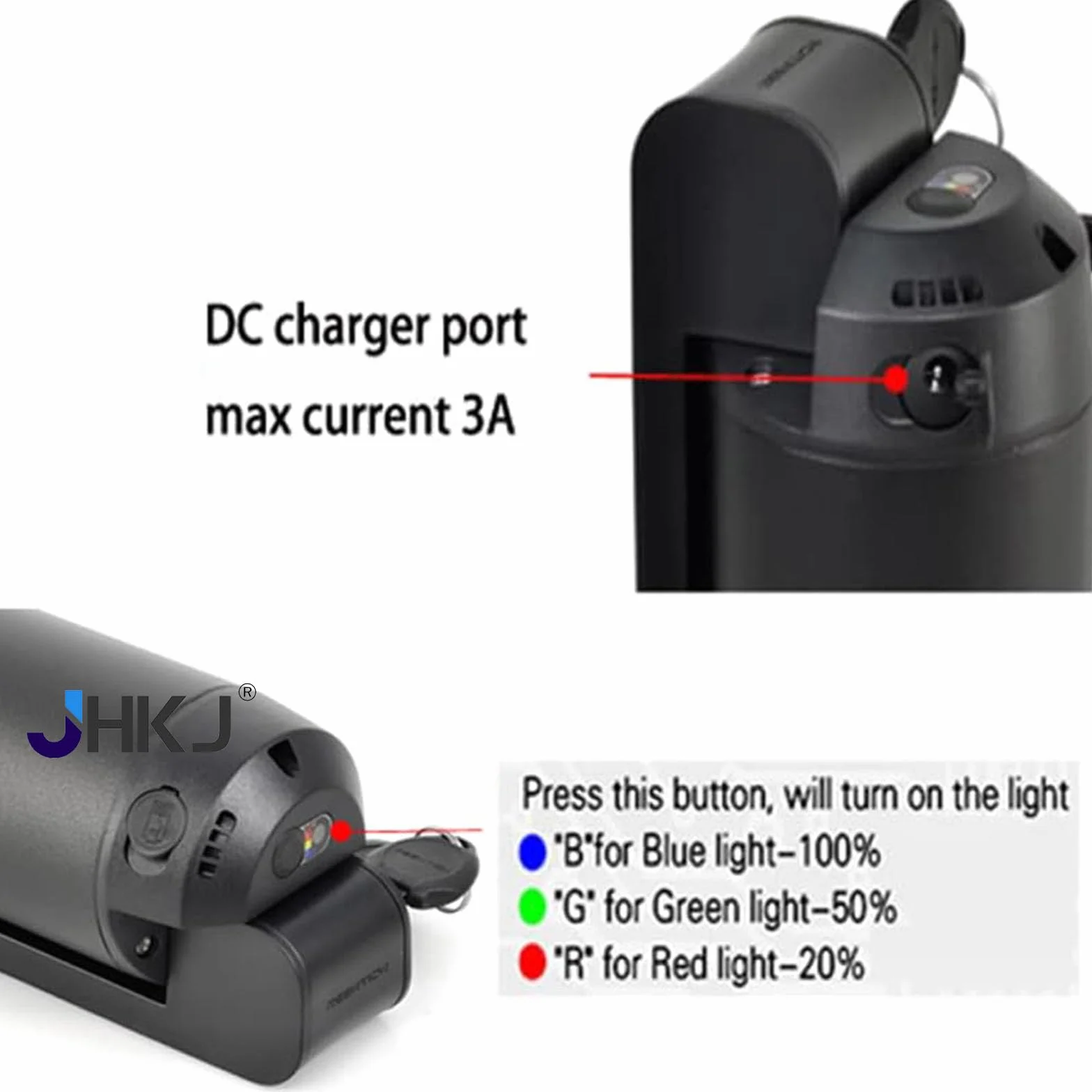 Akumulator litowy 24 V, akumulator litowy 36 V Kettle, akumulator litowo-jonowy 5,2 Ah, 7 Ah, 8,7 Ah, 10,5 Ah z USB i ładowarką, akumulator do rury dolnej do silnika 200 W–250 W