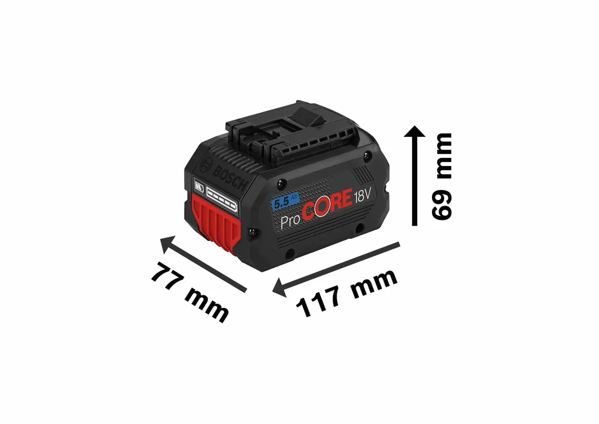 Bosch Professional Procore Zestaw Akumulatorów, Czarny, None 18.0V