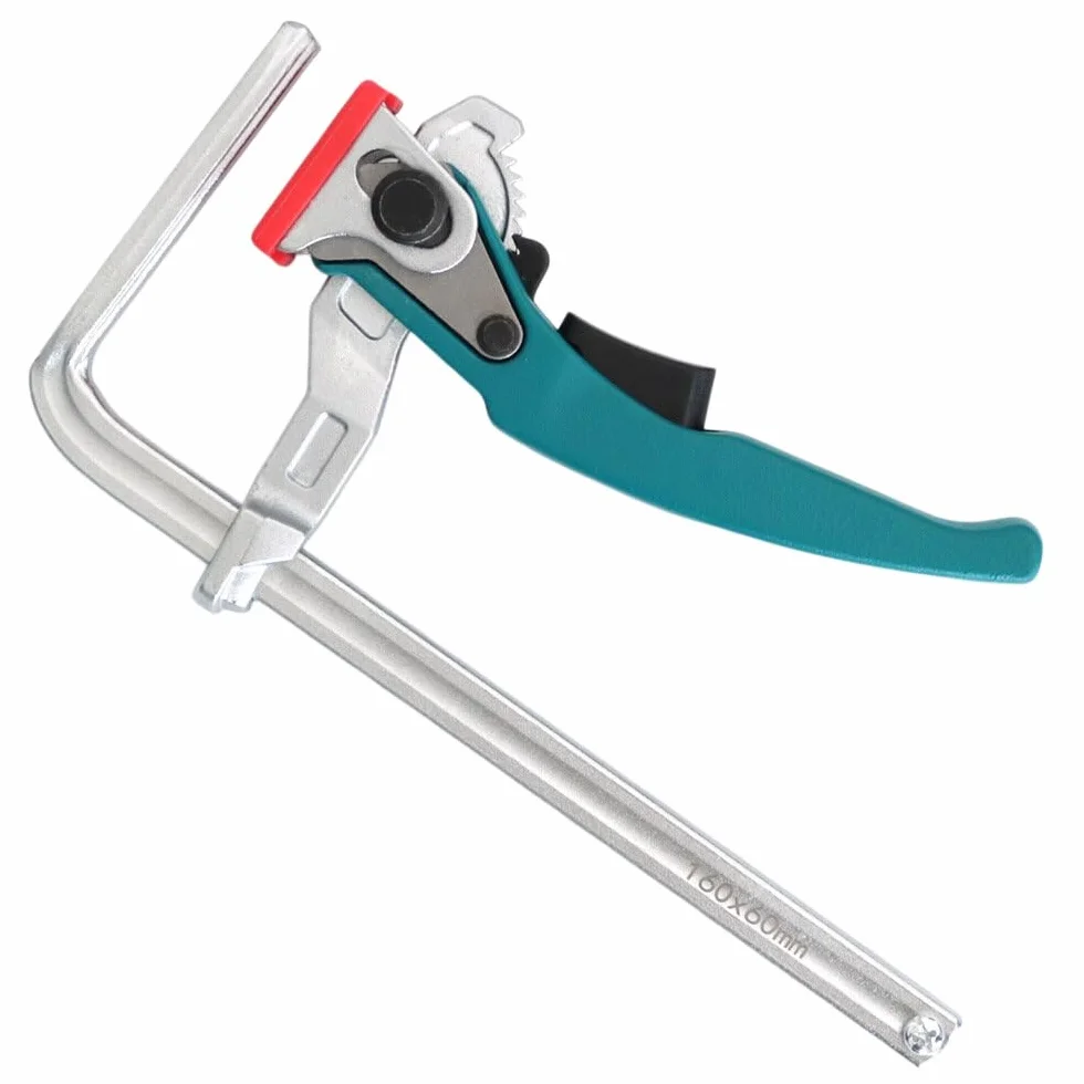VIDOO 2 Sztuki Aluminiowy Ścisk Zapadkowy do Stołu MFT i Szyny Prowadzącej Zakres 120-300mm Narzędzia Stolarskie-300x60mm