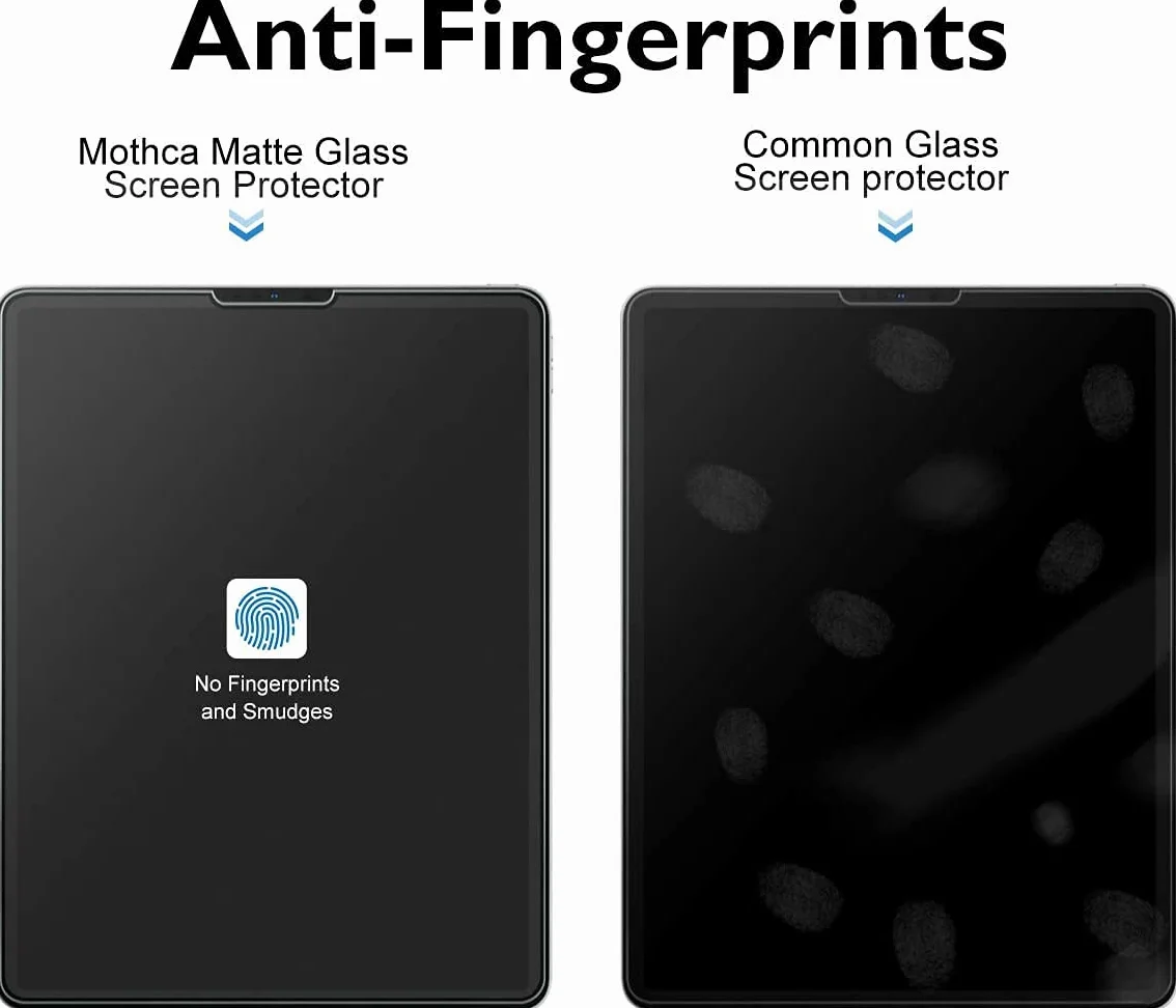 Mothca Matowa Szkło Hartowane Ochronna na Ekran do iPad Pro 11 Cala (2018-2021) i iPad Air 10,9 Cala (2020-2022) 9H