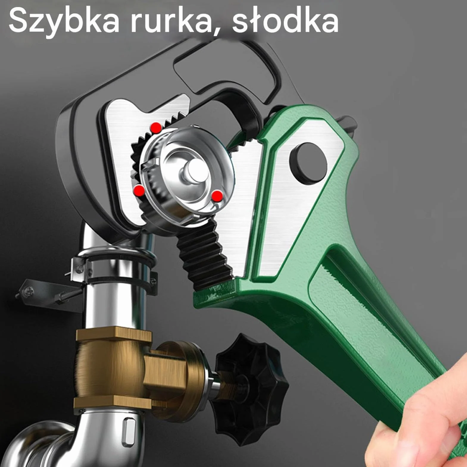 Klucz Rurowy dla Hydraulików Wytrzymałe Regulowane Szczypce Naprawcze | Wielofunkcyjne Narzędzie Klucza Do Rur Do Zaworów Pompy Hamulca Węża Odpływu Prysznica Wanny Toalety Użytku