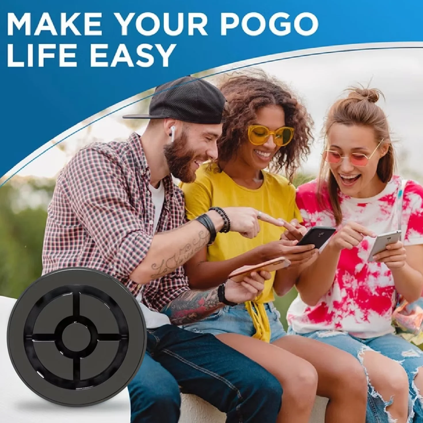 MEGACOM DuoMon 3 Standard Auto Catch Spin Device Wireless Bluetooth 20m Vibration Notifications Dual Charging Player iOS 14+ Android 8+