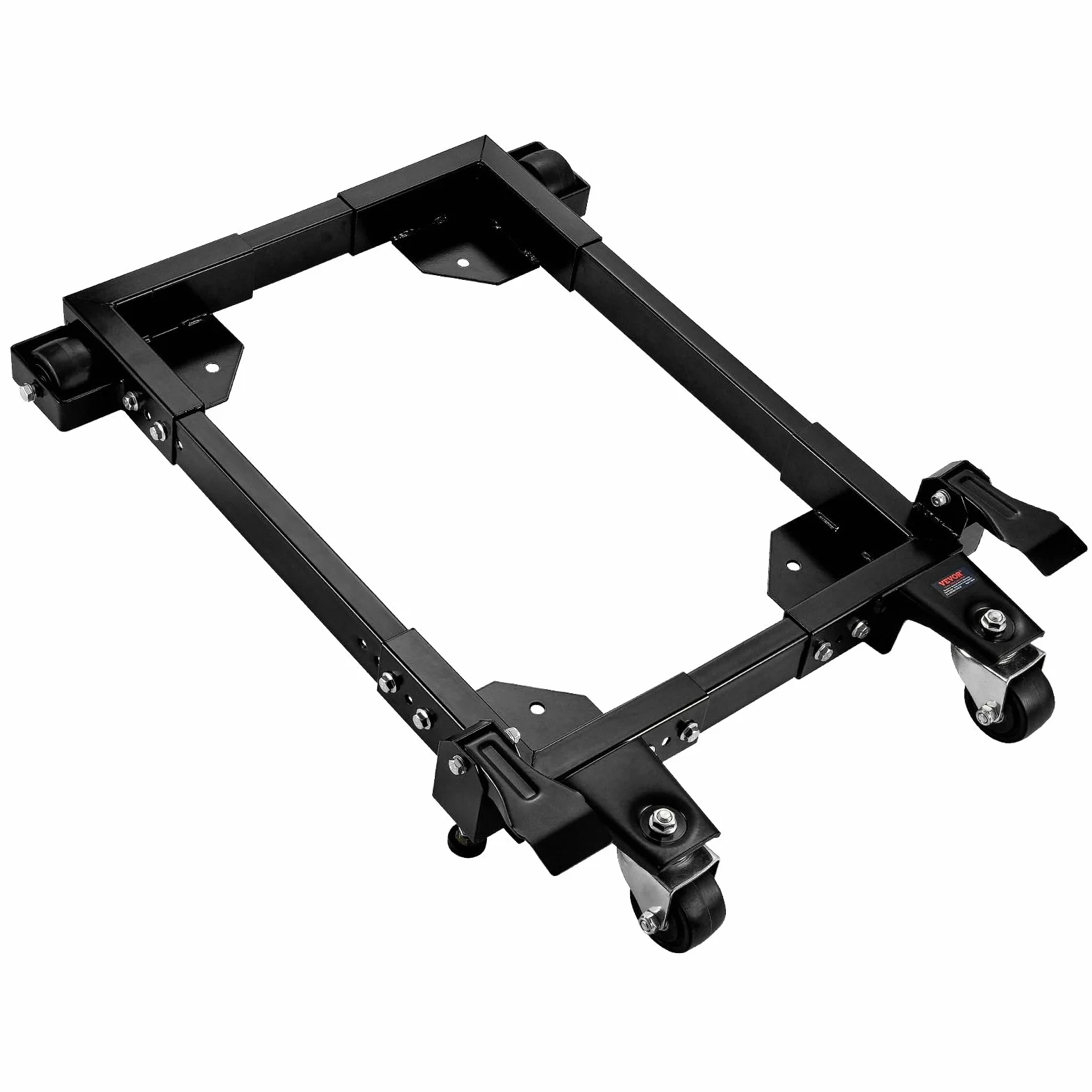 VEVOR Mobilna podstawa, 680,3 kg, regulowana w zakresie od 457,2 x 609,6 mm do 673,1 x 800,7 mm, uniwersalna mobilna podstawa z kółkami obrotowymi, do urządzeń do obróbki drewna, piły taśmowej,