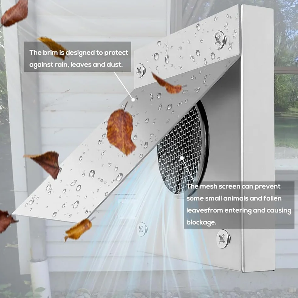 Zestaw do zasysania świeżego powietrza do pieca na pellet, 2 X 60, Zespół zewnętrznego chłodnego powietrza do rury pieca na pellet, Elastyczny aluminiowy do wentylacji do pieca