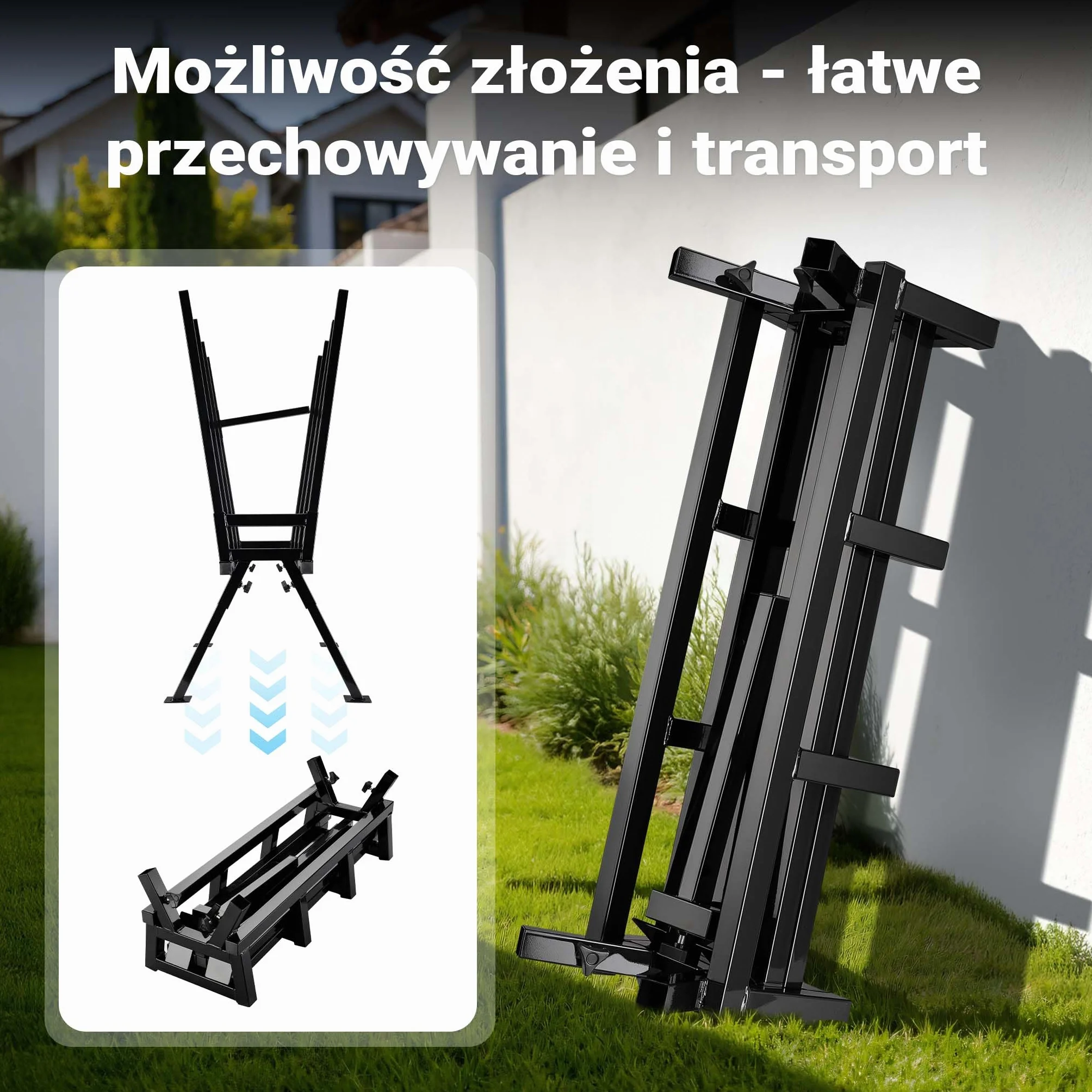Stojak do piłowania kozioł do cięcia drewna opałowego piłą łańcuchową spalinową do 400kg