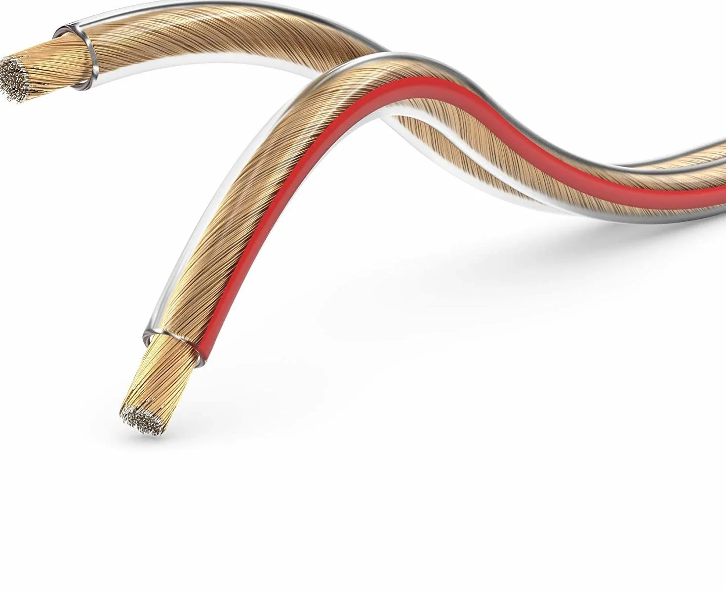 Kabel do głośników CCA 2 x 0,75 mm² przezroczysty 10 m