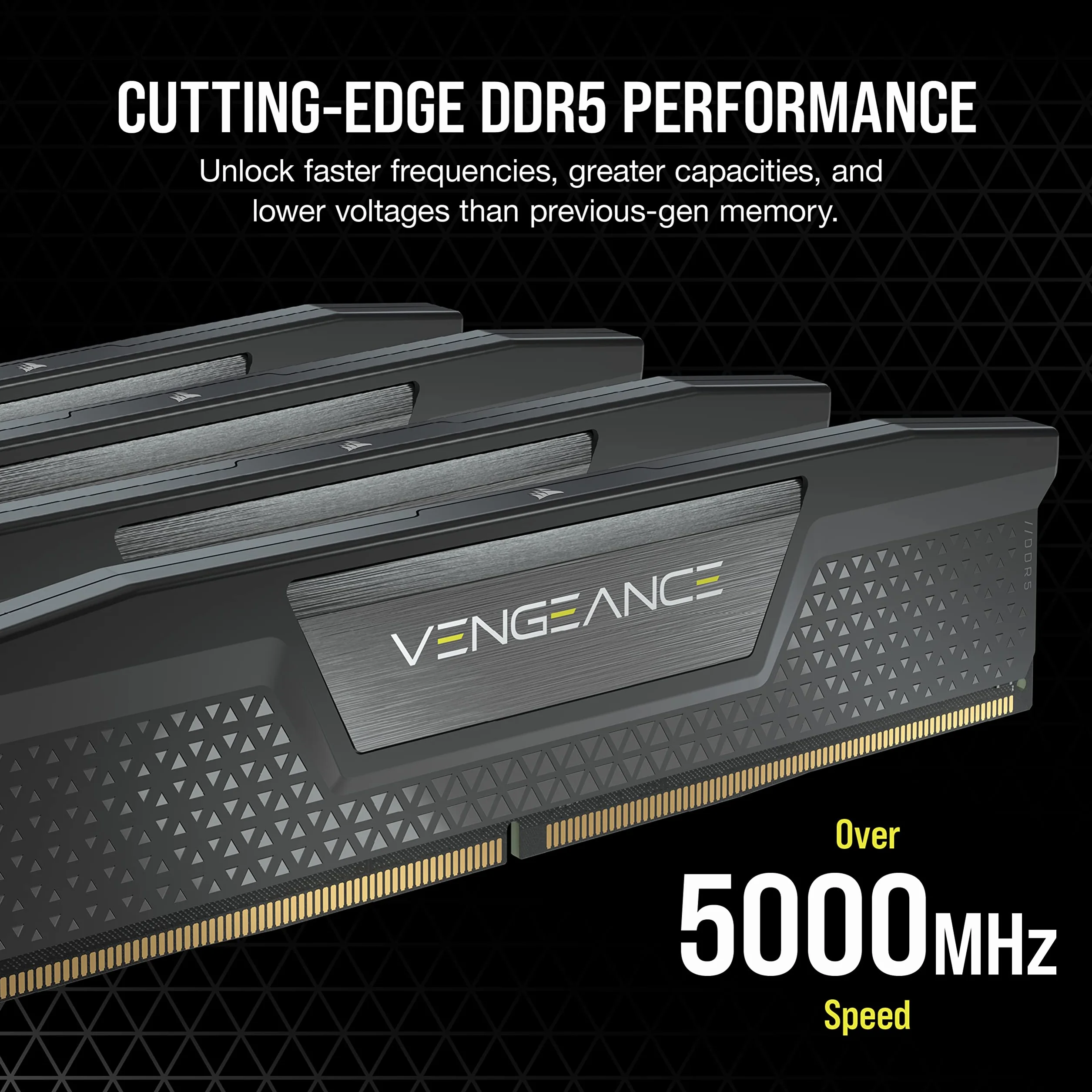 Corsair Vengeance DDR5 32GB (2x16GB) 4800MHz C40 1,1V RAM Intel XMP 3.0 Czarna