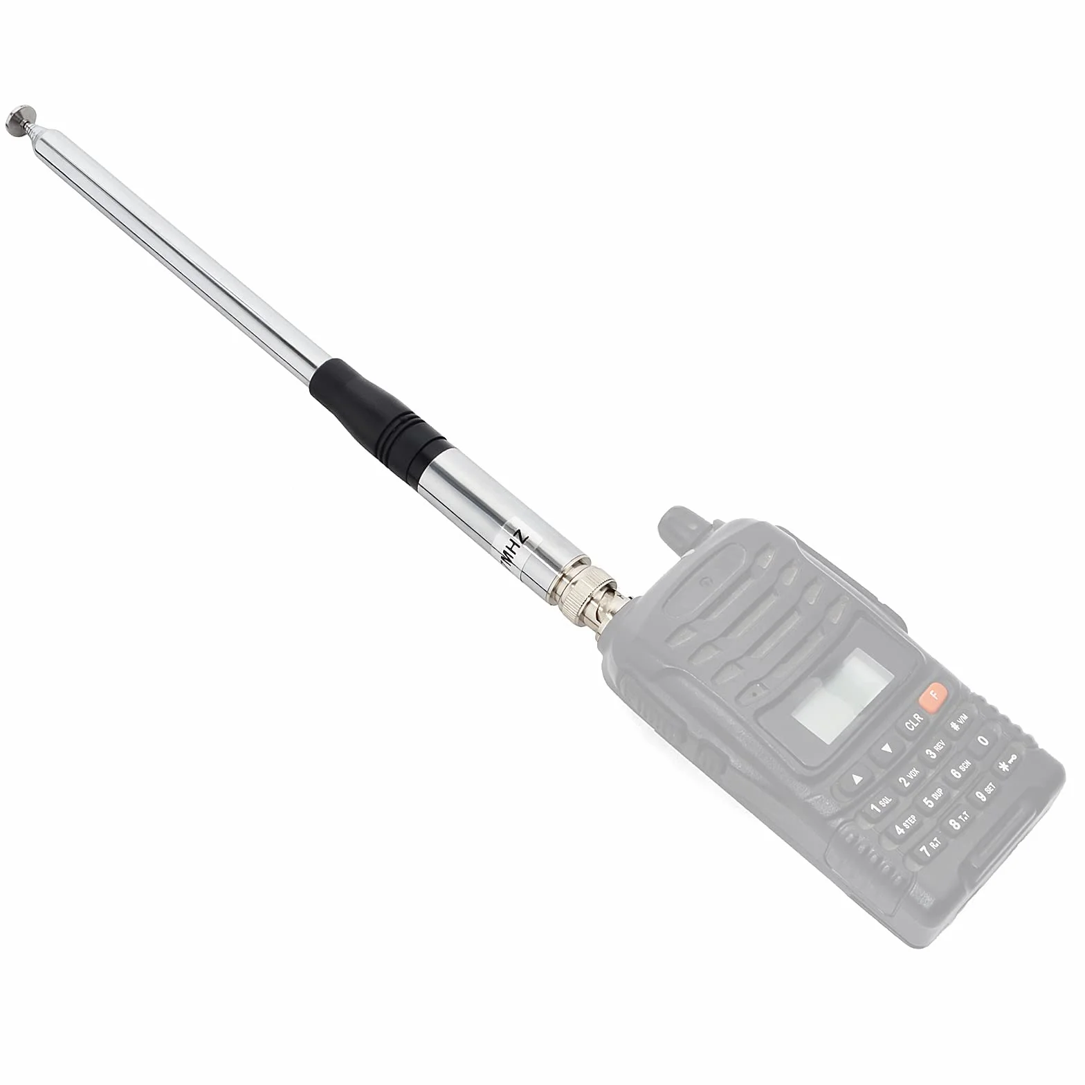 TWAYRDIO BNC teleskopowa ręczna przenośna antena radiowa CB 27 MHz wysuwana antena 23,3 cm do 1,3 m do Midland Cobra Uniden Handheld/Portable CB Ham Radio