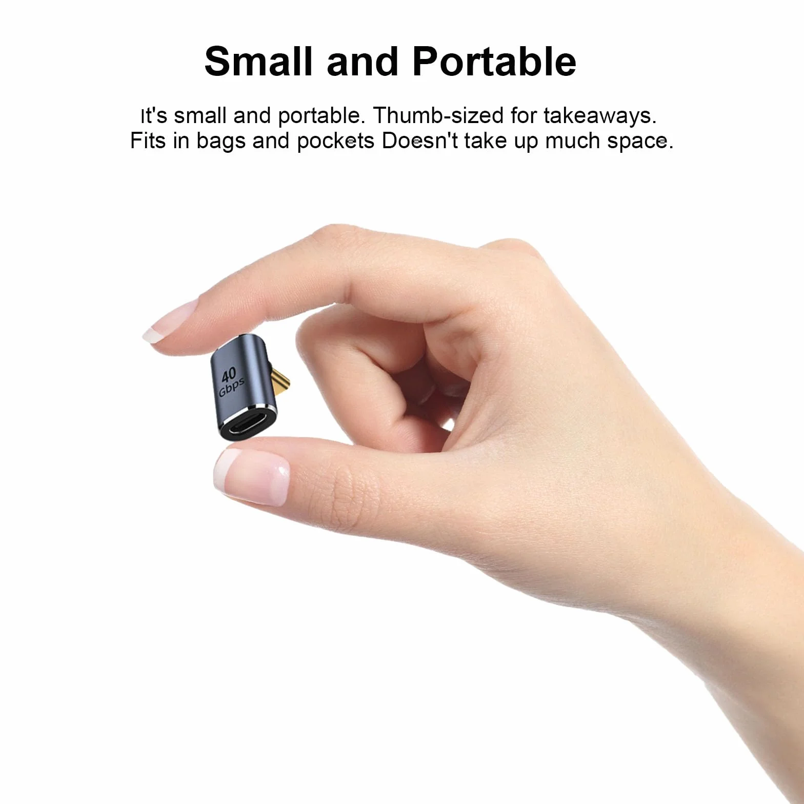 TNSLAND 2 sztuki USB C 90° adapter gniazdo typu C na wtyczkę, złącze kątowe USB 4.0 40 Gb/s, transmisja danych ładowanie, typ C OTG adapter do laptopa, tabletu, telefonu, typ C