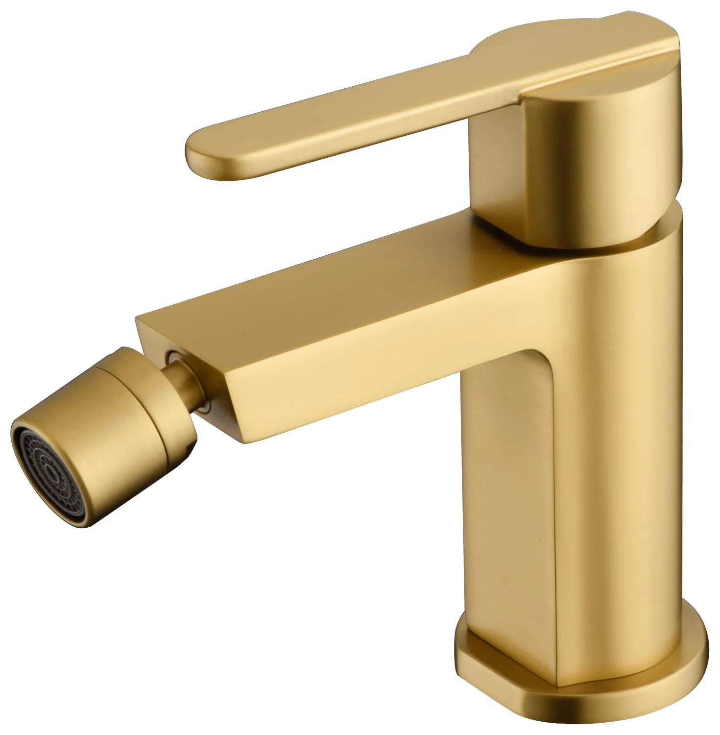 IMEX kran bidetowy, bateria bidetowa, bateria bidetowa, bateria bidetowa z mieszaczem ciepłej i zimnej wody, bateria Bidet, łatwa instalacja, seria rzymska, szczotkowane złoto