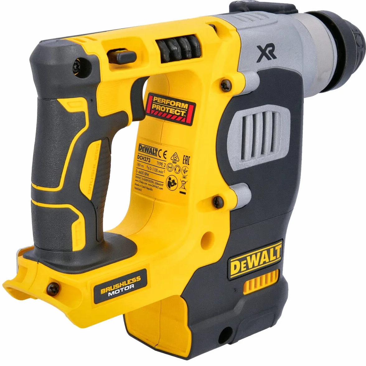 Dewalt Xr Brushless Młotowiertarka, Czarny/Żółty, 4600 ud/min