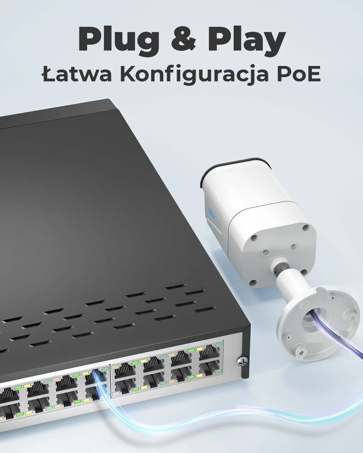 Reolink System kamer monitoringu 4K PoE CCTV Ultra HD, inteligentne wykrywanie osób/pojazdów, 8X kamery IP 8MP PoE, NVR 16 kanałów 4TB HDD do ciągłego nagrywania, noktowizja, RLK16-800B8-A