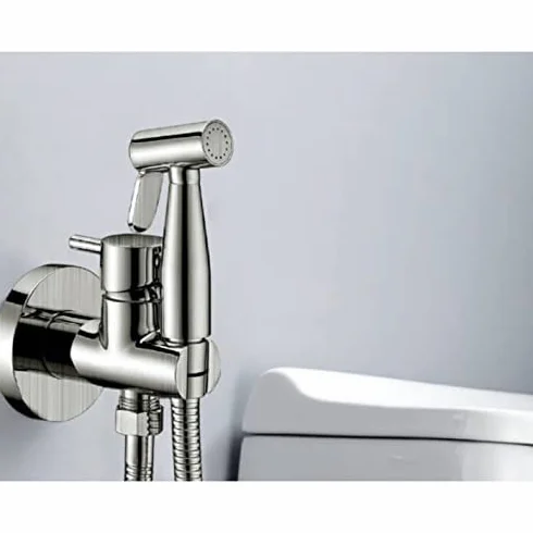 Imex Series Monachium Szczotkowany Nikiel RDM001/NQ Bidet Zestaw Prysznic Higieniczny Zestaw Prysznic Ręczny Z Mikserem, Pojedynczy Uchwyt Podtynkowy do Bidetu WC