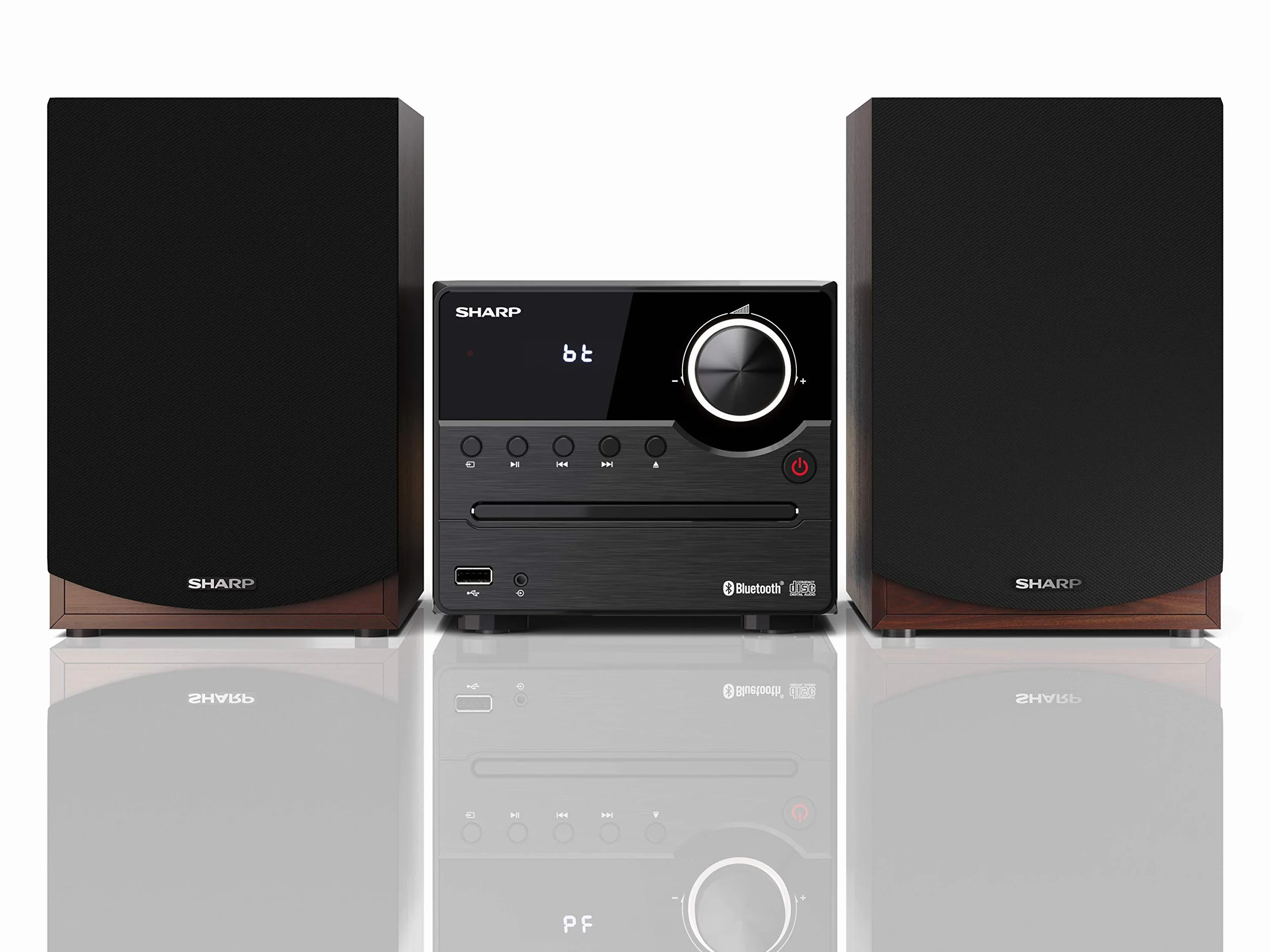 Sharp Mikrowieża Hi-Fi z Tunerem FM i Łącznością Bluetooth