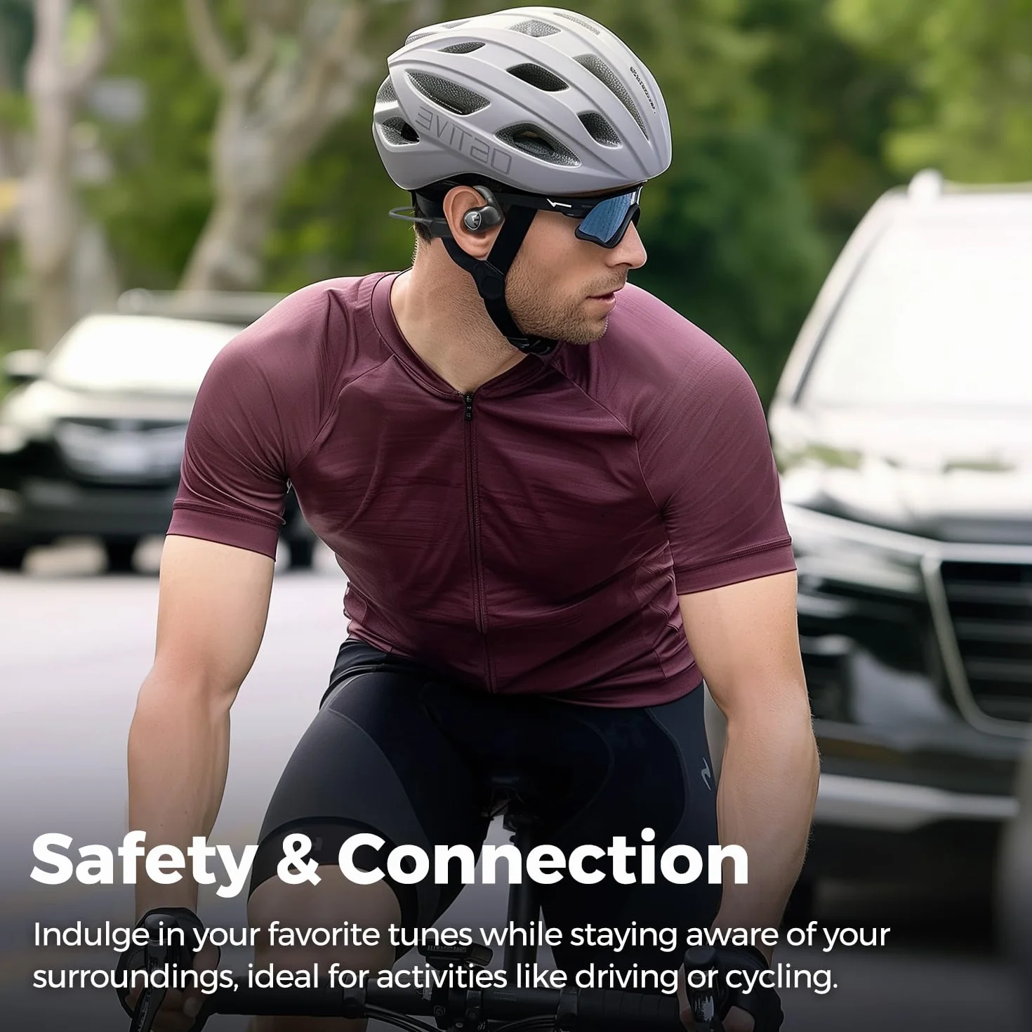 SoundPEATS Runfree Lite2 Słuchawki otwarte Bluetooth 5.3, bezprzewodowe słuchawki douszne z przewodnictwem powietrznym i 2 mikrofonami, wygodne dopasowanie do sportu i pracy, kontrola aplikacji