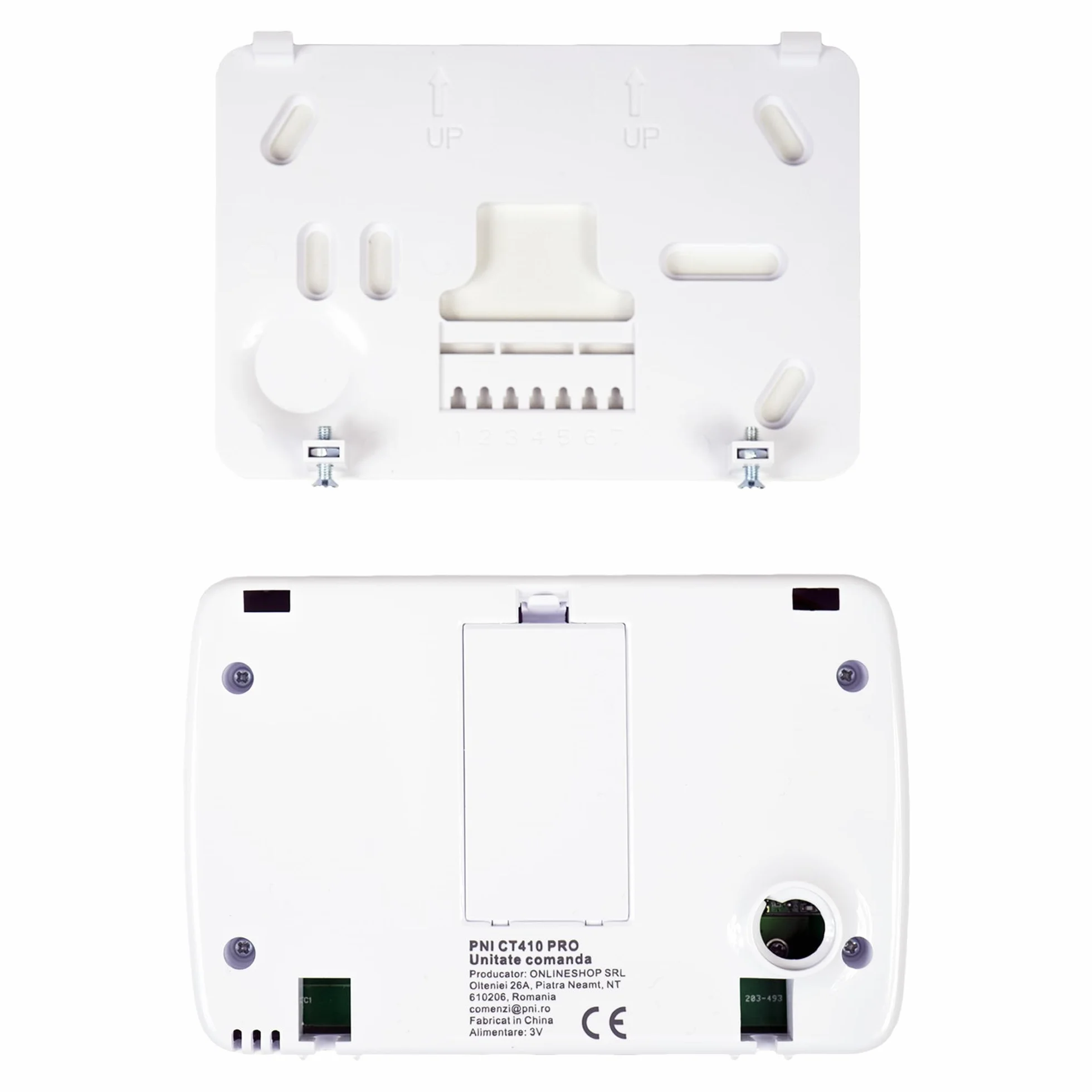 PNI CT410 PRO inteligentny termostat bezprzewodowy, z Wi-Fi, sterowanie 2 strefami przez Internet, do instalacji grzewczych, pomp, zaworów magnetycznych, aplikacji TuyaSmart, histereza 0,2 stopni C