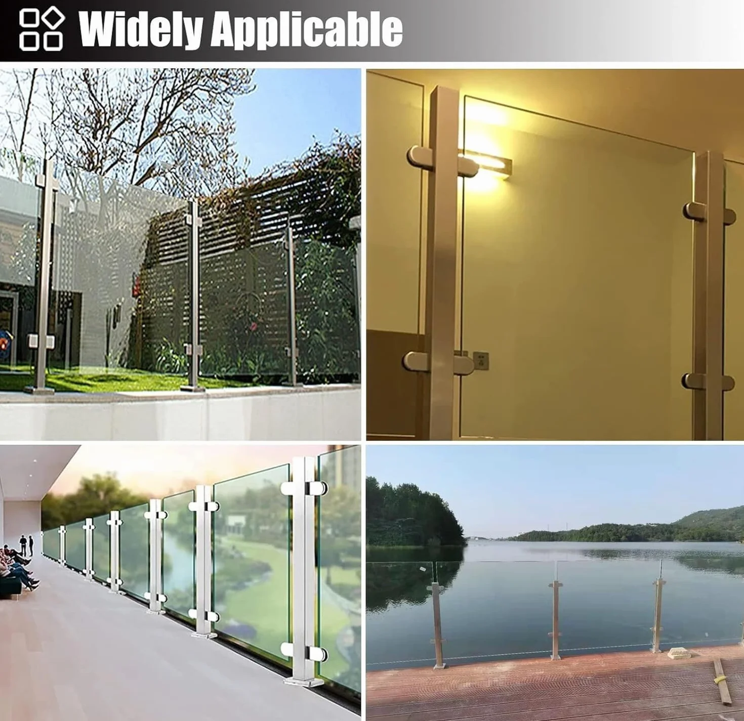 Zestaw balustrad schodowych ze stali nierdzewnej nowoczesne akcesoria do dekoracji wnętrz na schody il komponenty łatwa instalacja stylowe rozwiązanie bezpieczeństwa