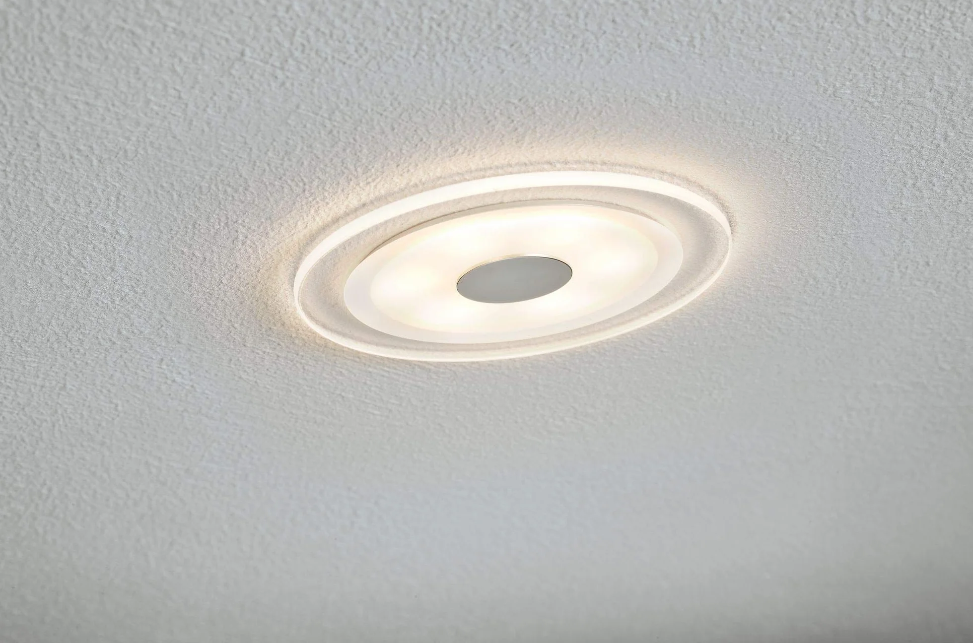 Paulmann 92907 Oprawa Wpuszczana Led Whirl Okrągły Reflektor Wpuszczany 3X5,5W Wpuszczany Punkt Sufitowy Aluminiowa Satynowa Lampa Wpuszczana Światło, Ściemniana Oprawa Sufitowa Wpuszczana ,Toczone Aluminium, Satynowe ,12 X 12 X 1 Cm , 16.5 Watts
