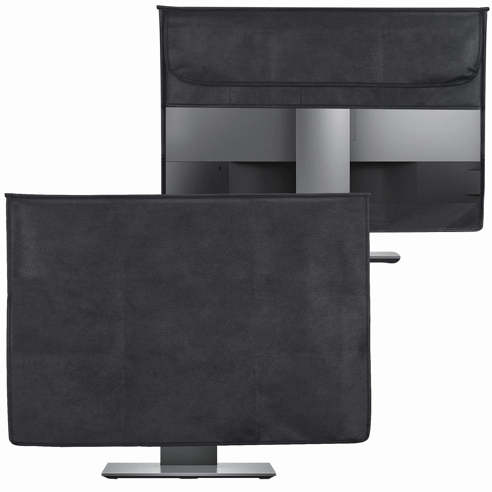 kwmobile Etui ochronne na monitor 27-28" czarne z 2 przegródkami