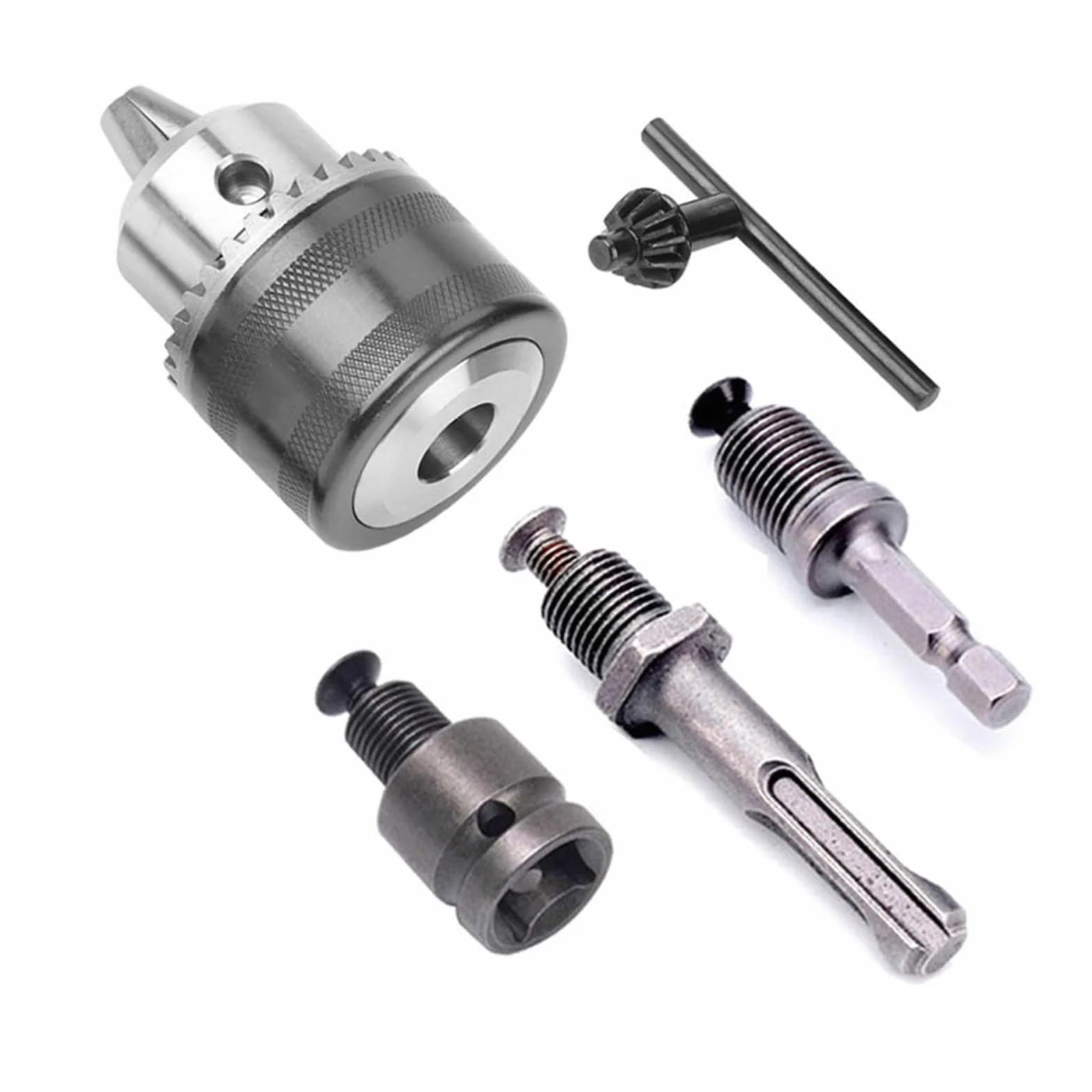1.5-13mm konwerter 1/2 "-20UNF kluczowy uchwyt wiertarski gwint adapter do szybkiej wymiany SDS 1/4" sześciokątny klucz udarowy klucz Bit korbowód