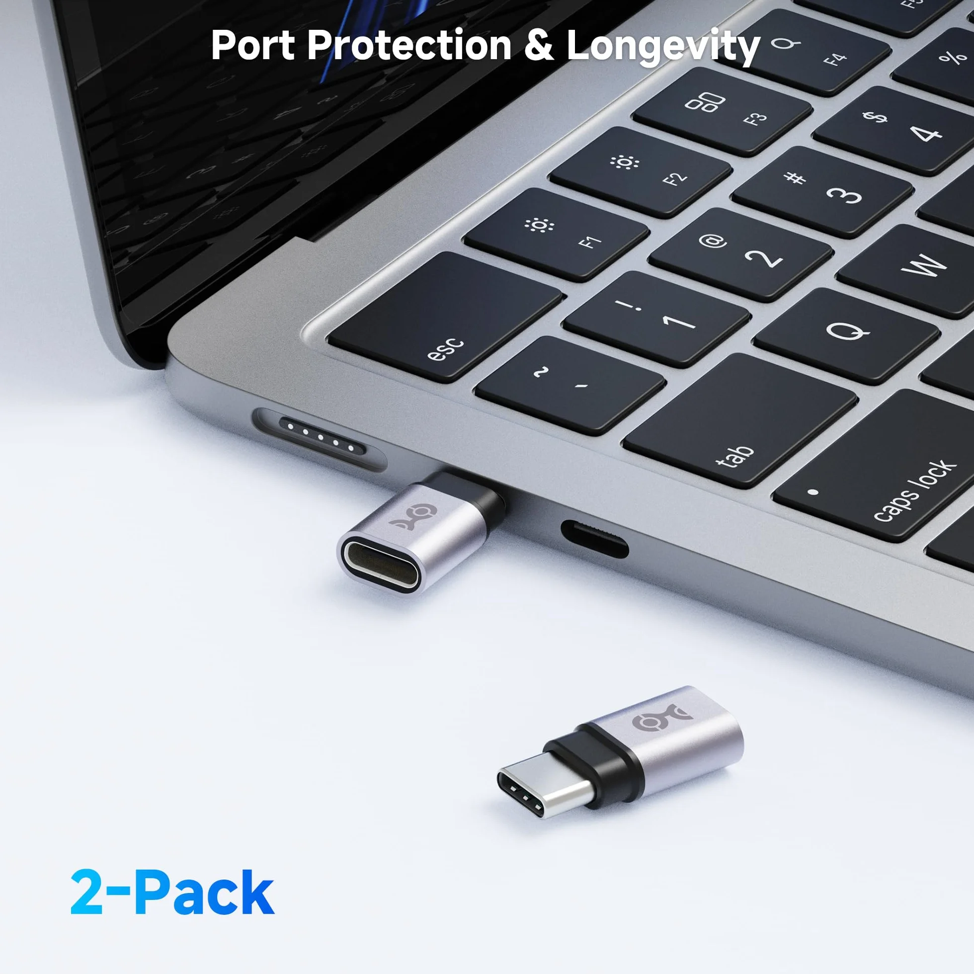 Cable Matters 2-pak adapter przedłużający USB C 40 Gb/s 240 W żeński na męski