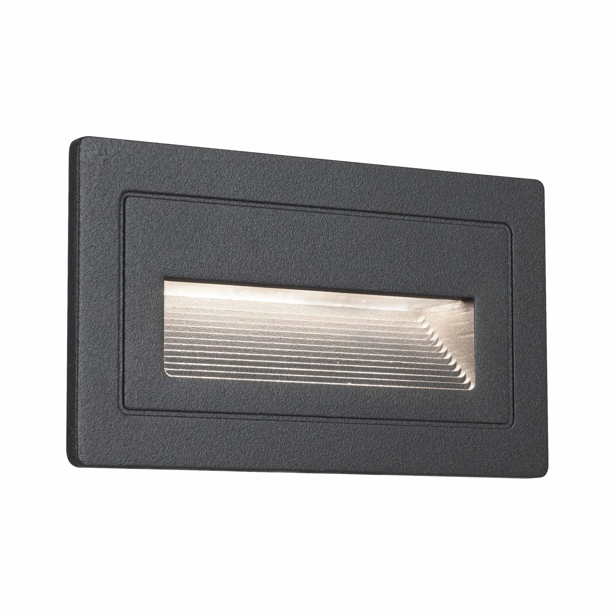 Paulmann 94383 LED oprawa zewnętrzna oprawa wpuszczana w ścianę zewn. Long IP65 103x58mm czworok. w kompl. 1x4 W czarna lampa zewn. aluminium 3000 K