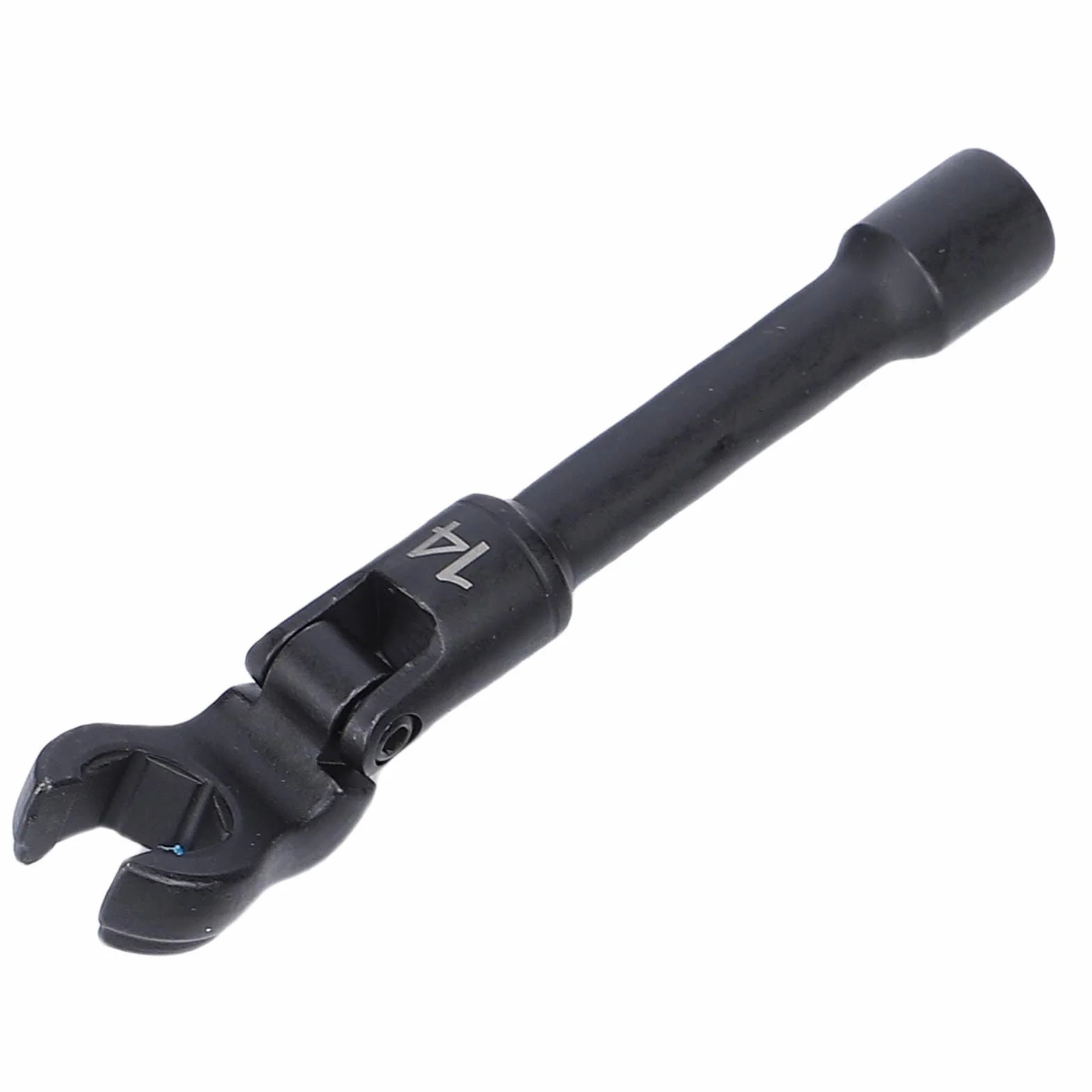 Drfeify Zestaw Kluczy do żyłki z długą elastyczną stopką Crows Foot ze Stali Cr V 3 8-calowe Metryczne Klucze Crowfoot 12 19 Mm Głowica 180 Stopni do Naprawy Hydraulicznej Hamulca Przewodu Paliwowego