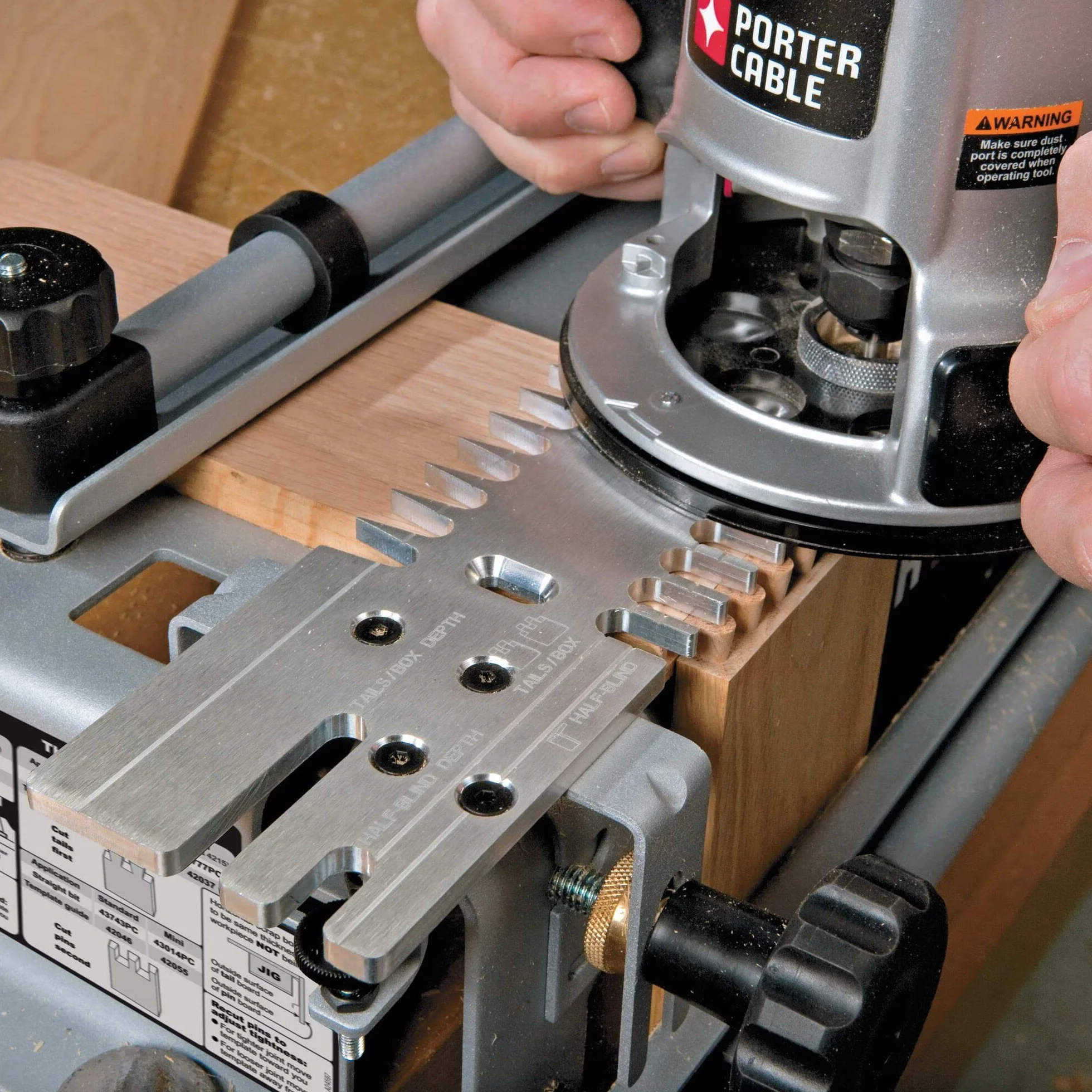 PORTER-CABLE 4216 Super Jig - przyrząd do jaskółczy ogon (4215 z mini zestawem szablonów)