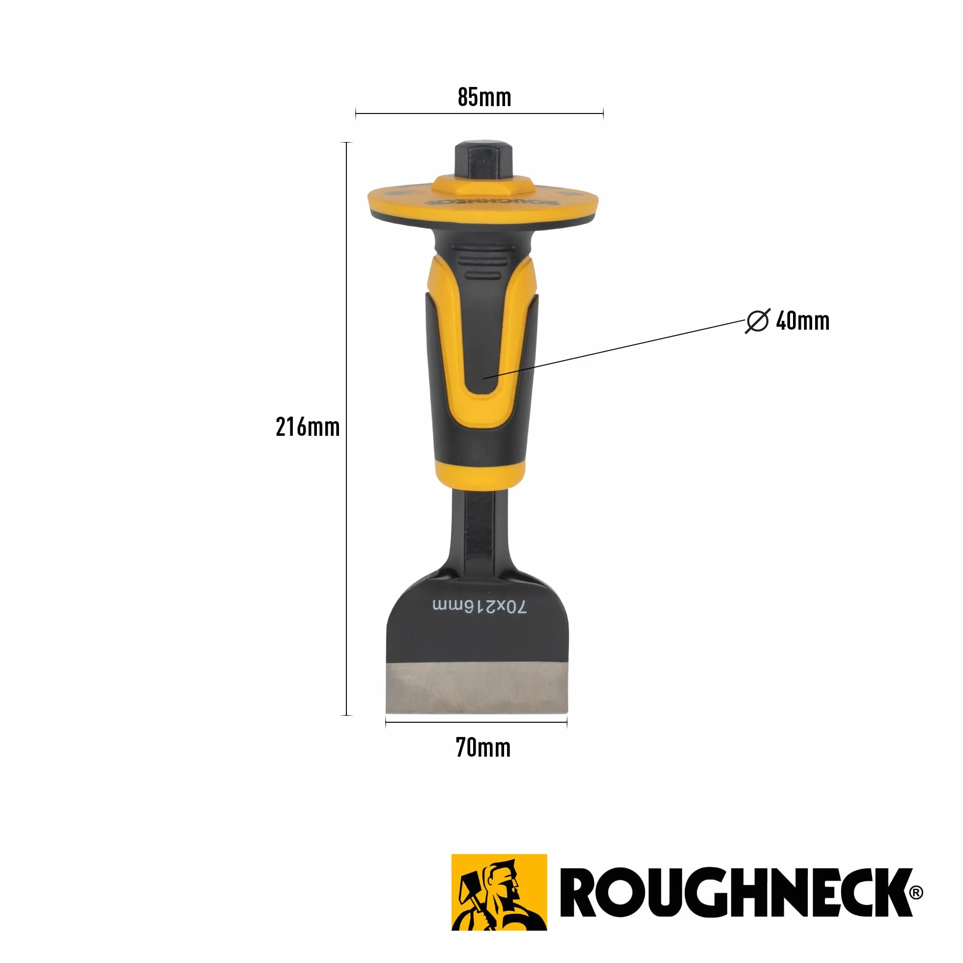 Roughneck ROU31986 wspornik i uchwyt do cegły 70 mm x 216 mm (2,3/4 cala x 8,1/2 cala) uchwyt 16 mm