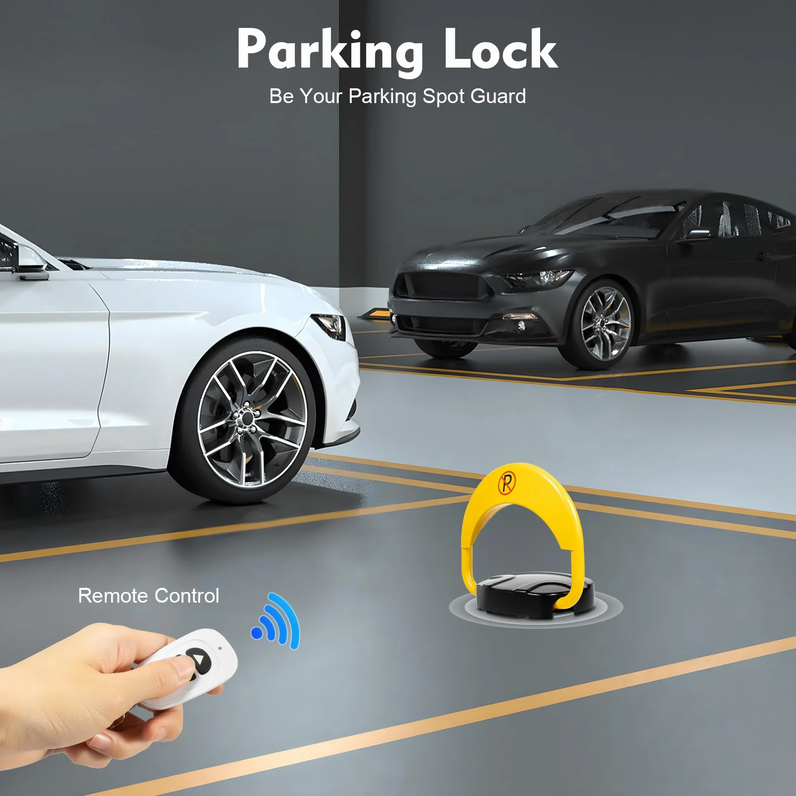 Blokada miejsca parkingowego, słupki parkingowe z pilotami zdalnego sterowania i kluczem, obracana o 180°, maksymalna nośność 2T, wodoszczelność IP67, funkcja alarmu do obszarów mieszkalnych