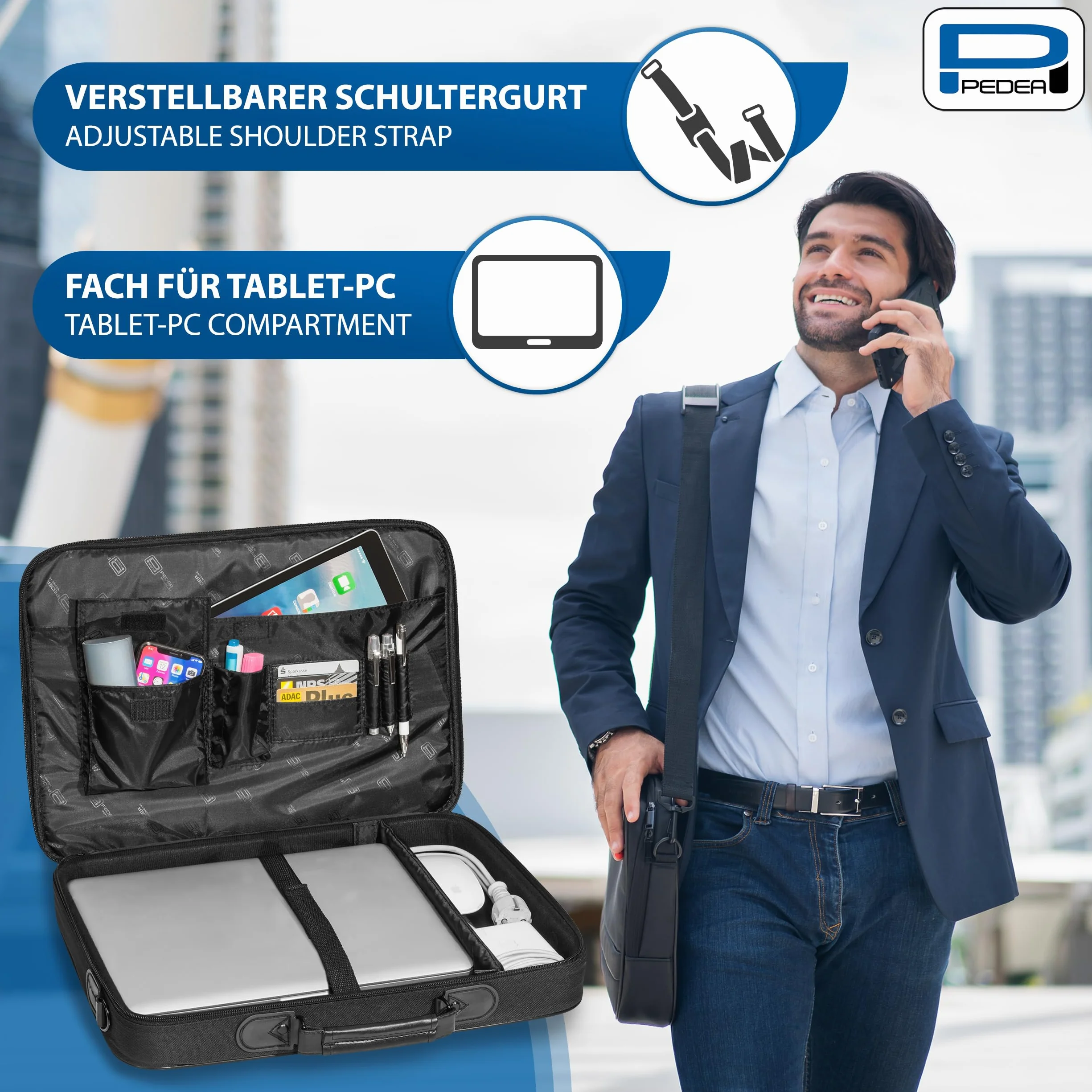 Pedea Torba na laptopa Trendline 18,4 cala (50 cm) czarna