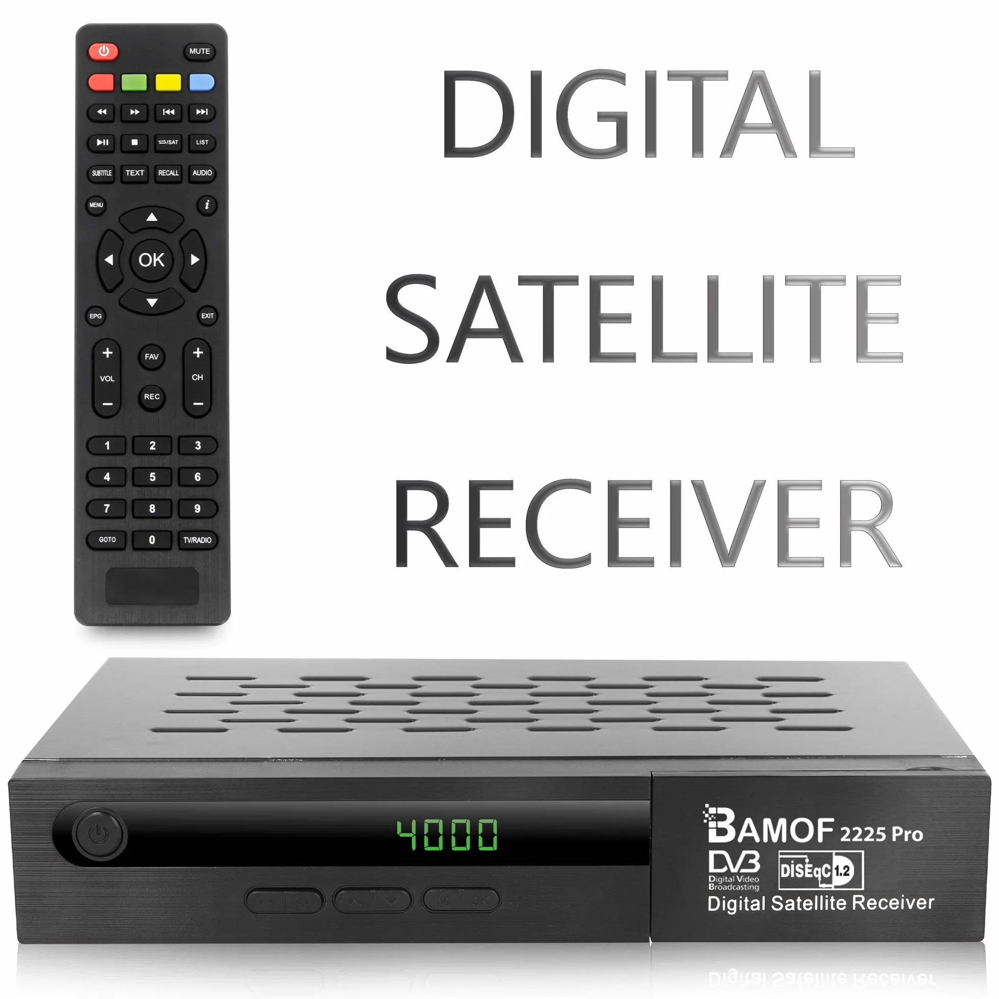 Bamof 2225 PRO cyfrowy odbiornik satelitarny HDTV DVB-S2 Full HD 1080p HDMI
